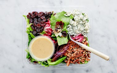 Fall Salad with Blue Cheese, Pecans, & Maple Vinaigrette
