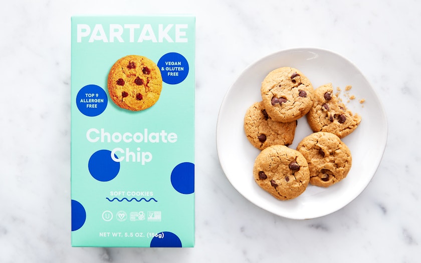 Buy Partake Foods Glutenfree Vegan Soft Baked Cookies Chocolate Chip - it's  vegetarian, pescatarian, vegan , organic & plant-based