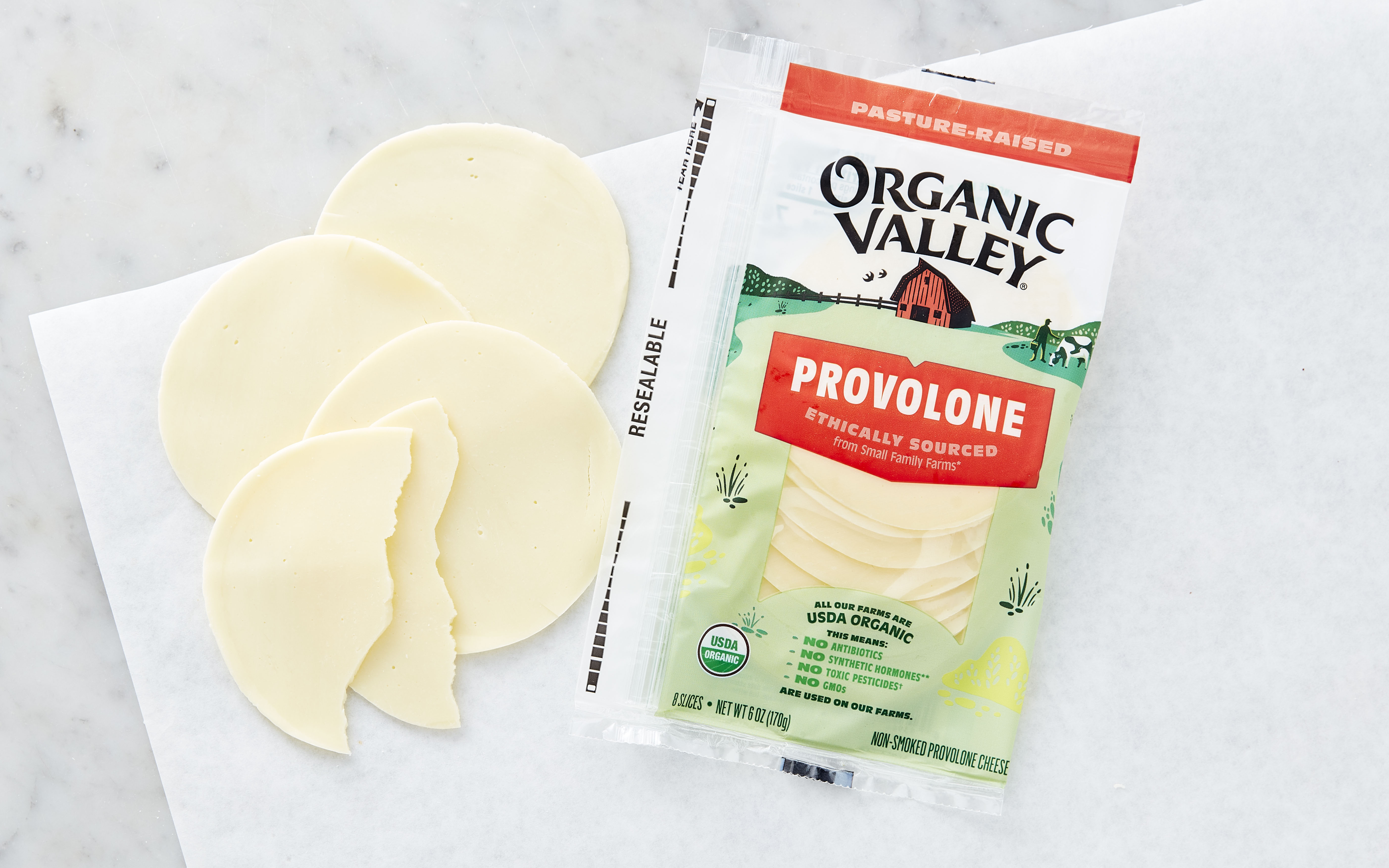 Organic Sliced Provolone Cheese 6 oz Organic Valley Good Eggs
