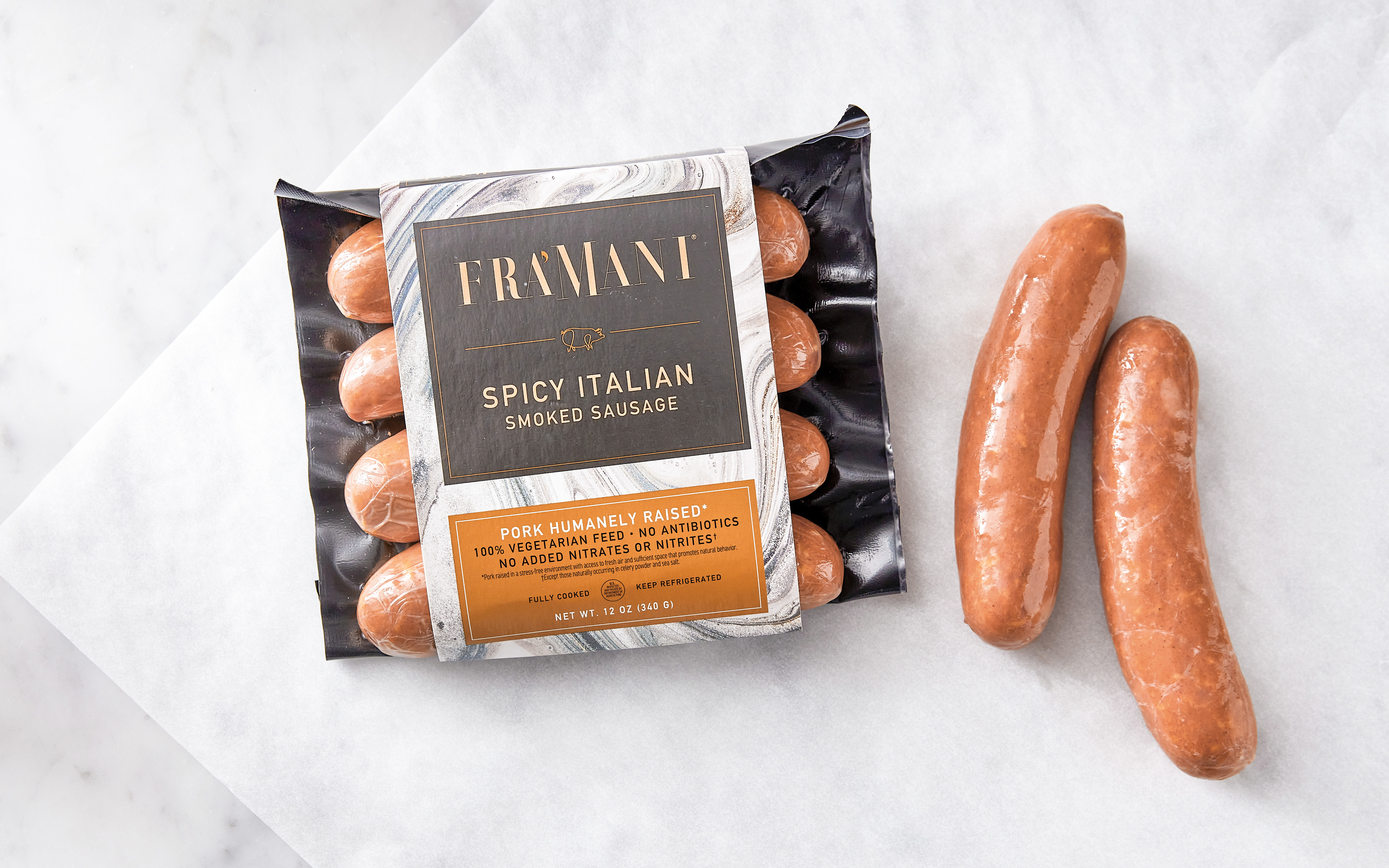 Spicy Italian Sausage 12 oz Fra' Mani Handcrafted Foods Good Eggs