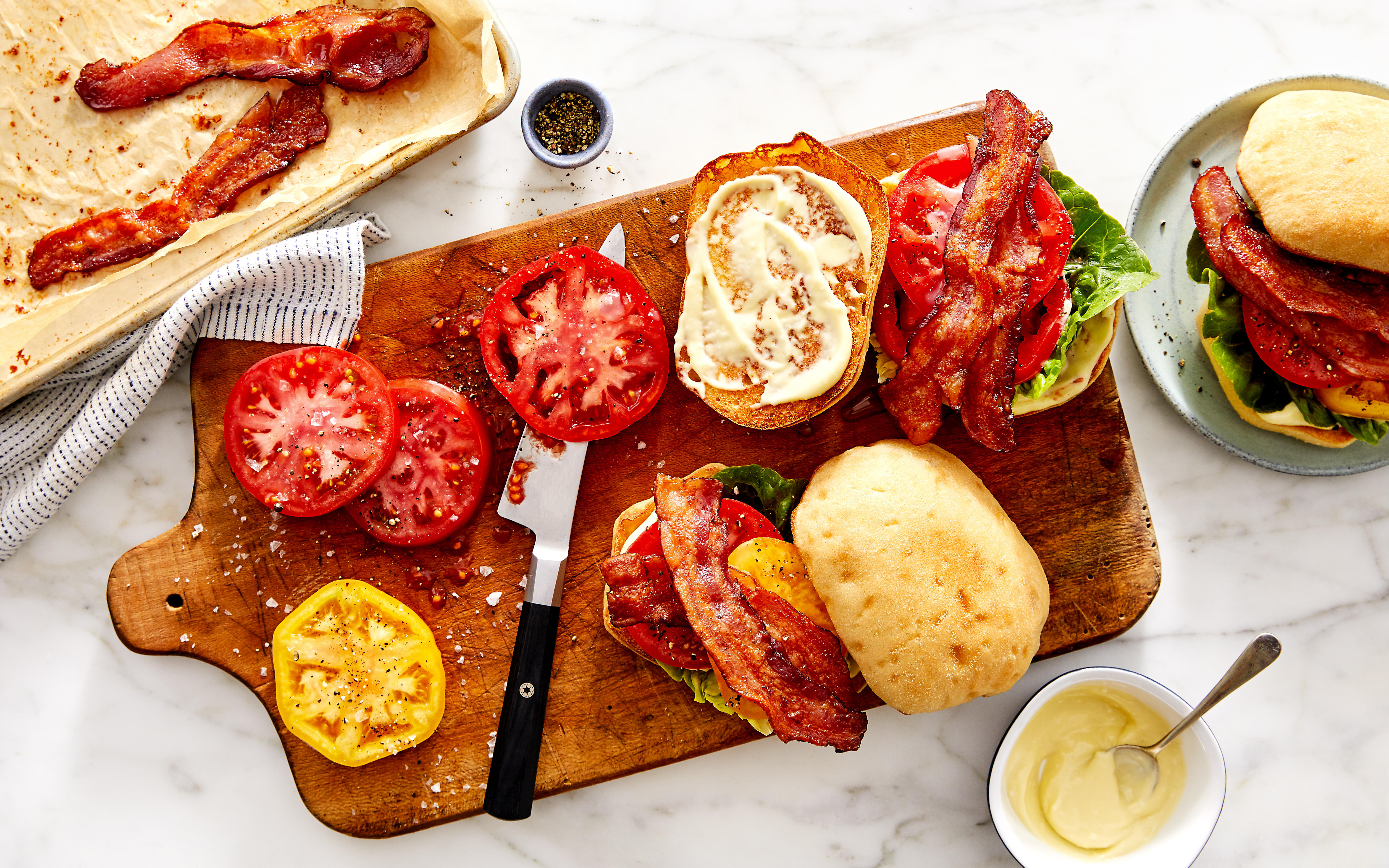 Classic Bacon, Lettuce & Tomato Sandwiches 4 servings Good Eggs