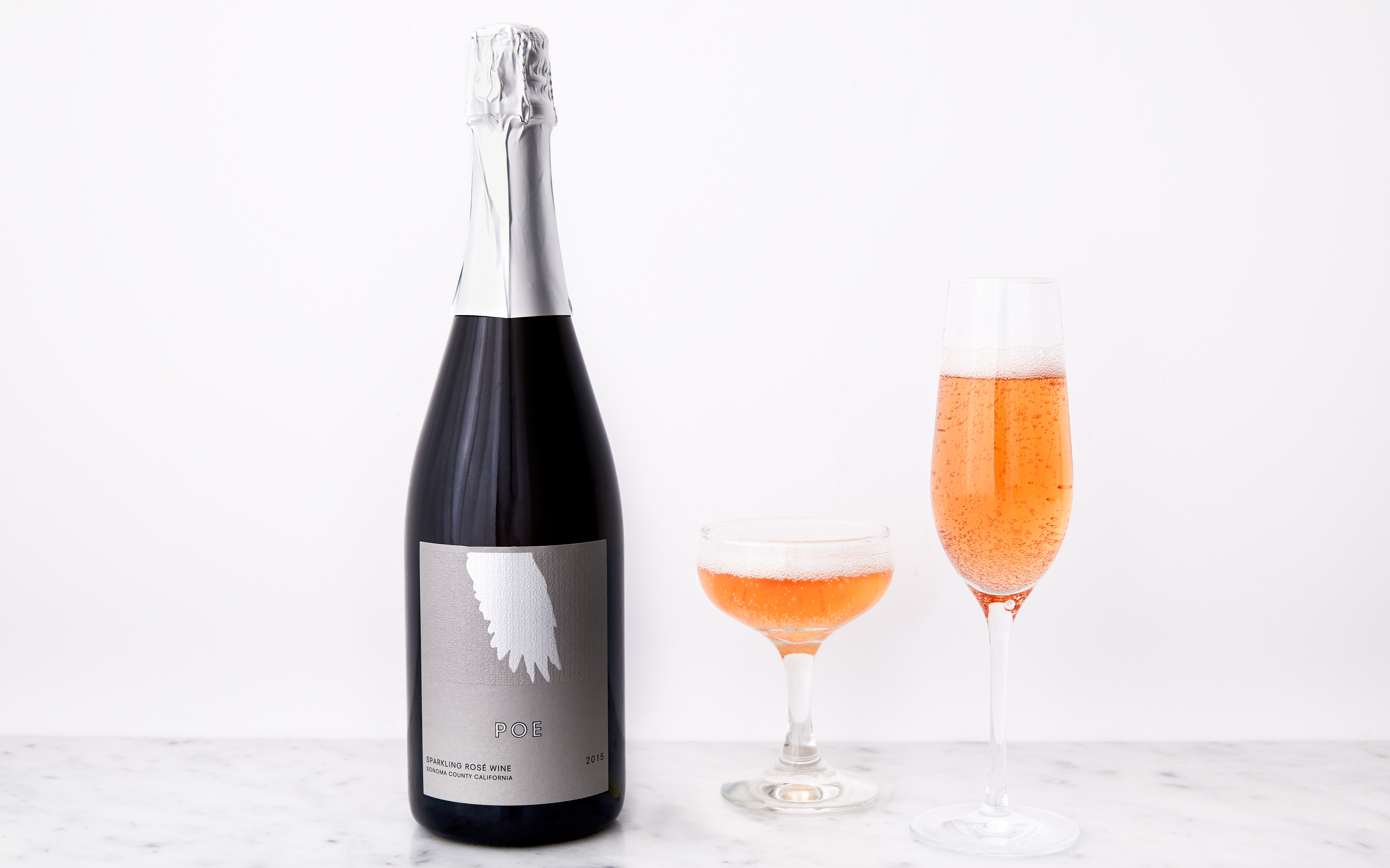 Sparkling Rosé Sonoma County 750 ml Poe Wines Good Eggs