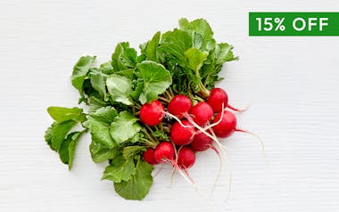 Organic Bunched Red Radishes