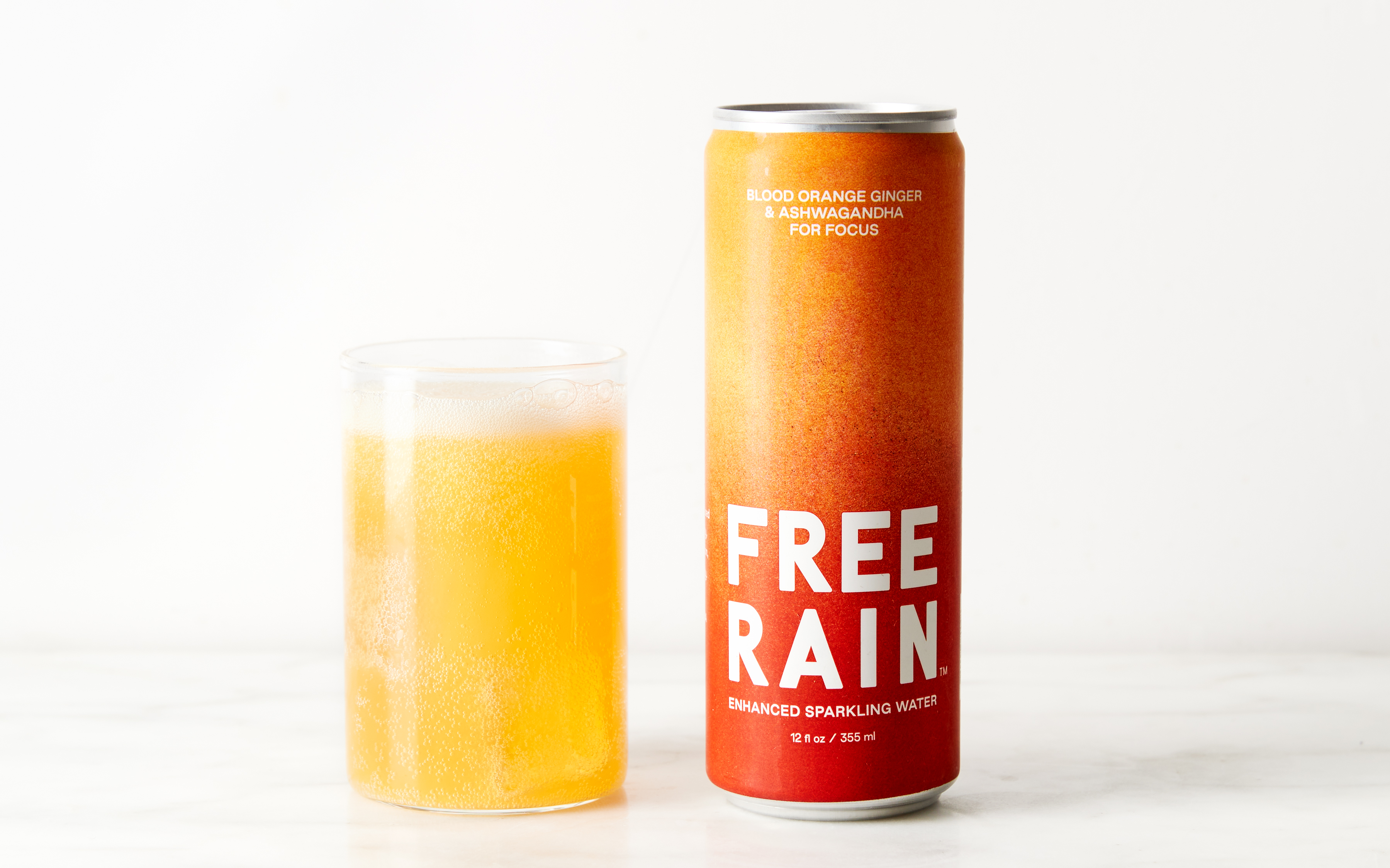 Focus Blood Orange, Ginger & Ashwagandha Sparkling Water 12 fl oz