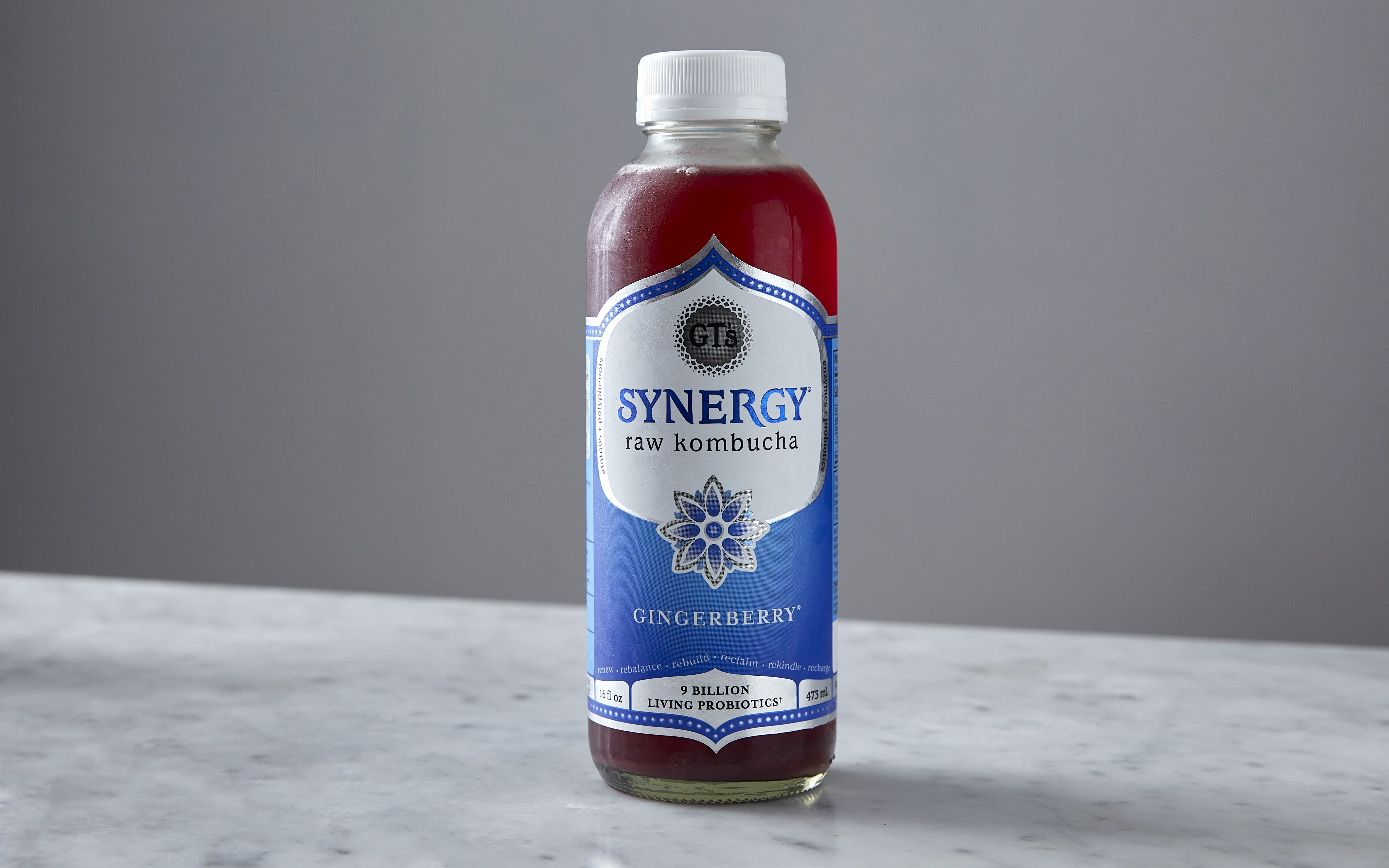 Organic Synergy Gingerberry Kombucha 16 fl oz GT's Living Foods