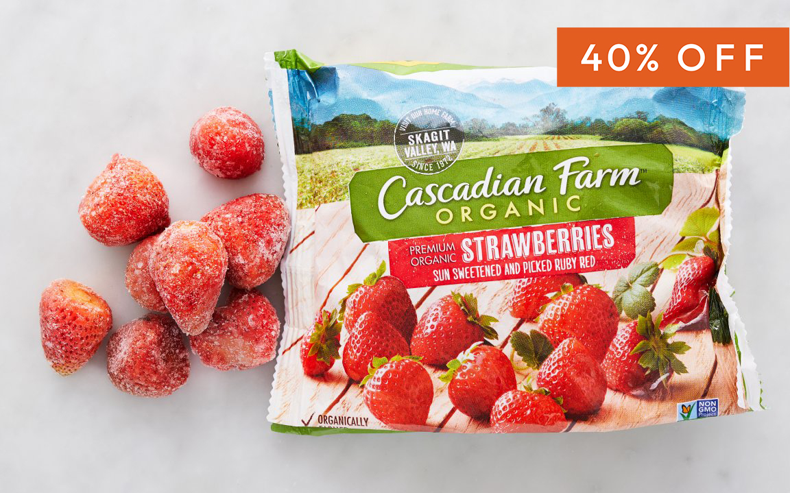 Organic Frozen Strawberries 10 oz Cascadian Farm Good Eggs