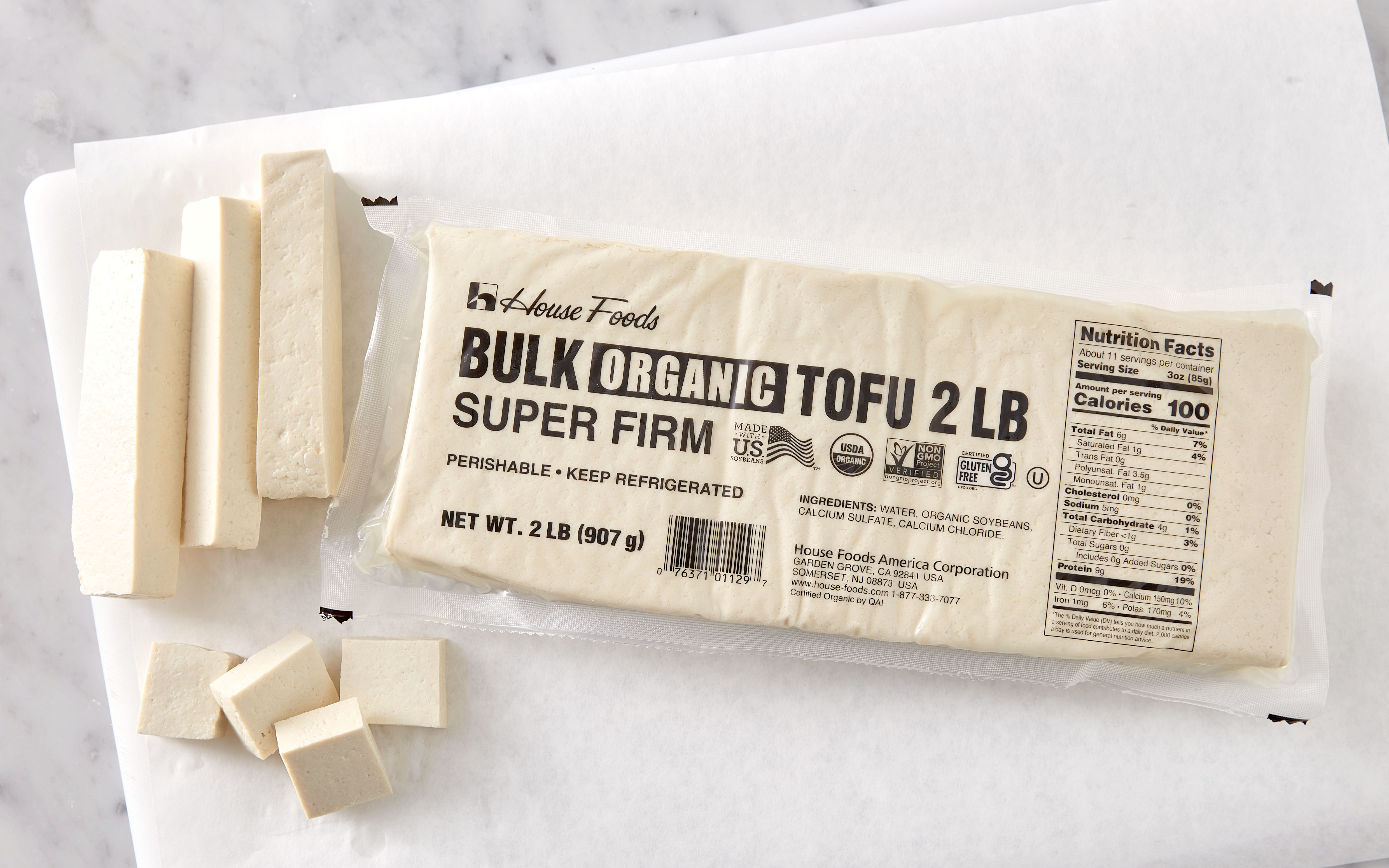 Organic Super Firm Bulk Tofu 2 lb House Foods America Good Eggs