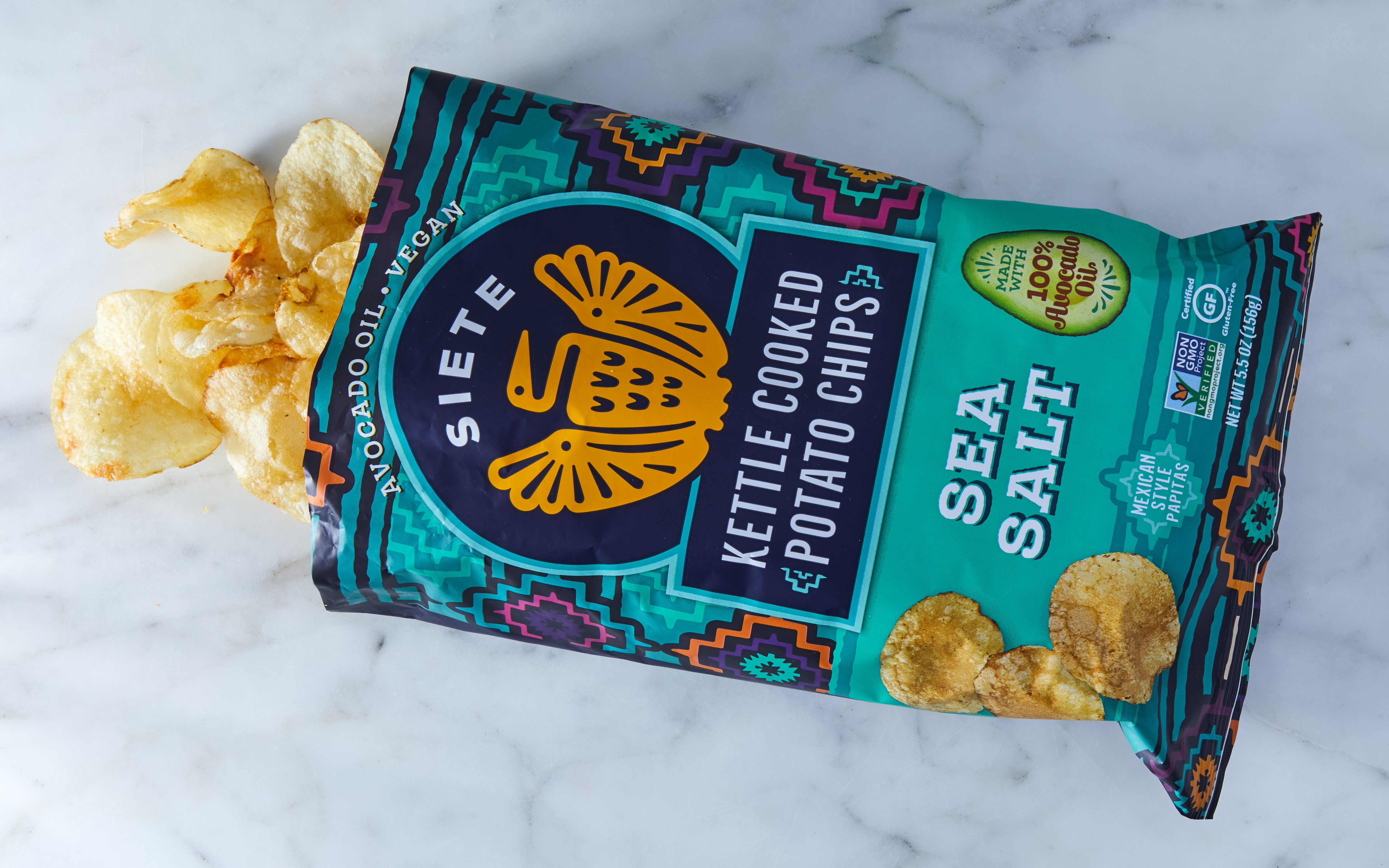 Siete Kettle Cooked Sea Salt Vinegar Potato Chips