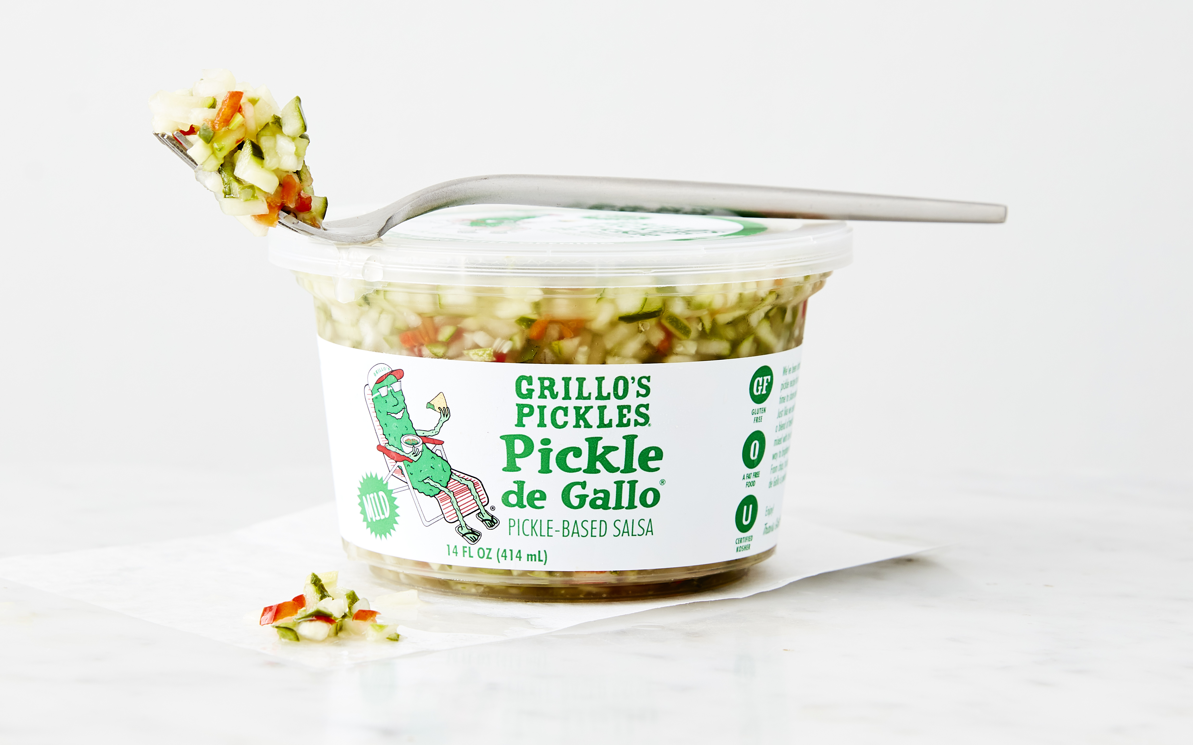 Mild Pickle de Gallo 14 oz Grillo's Pickles Good Eggs
