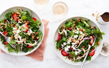 Kale Salad with Chicken & Strawberries