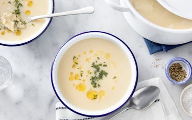 Avgolemono Soup with Chicken & Rice 