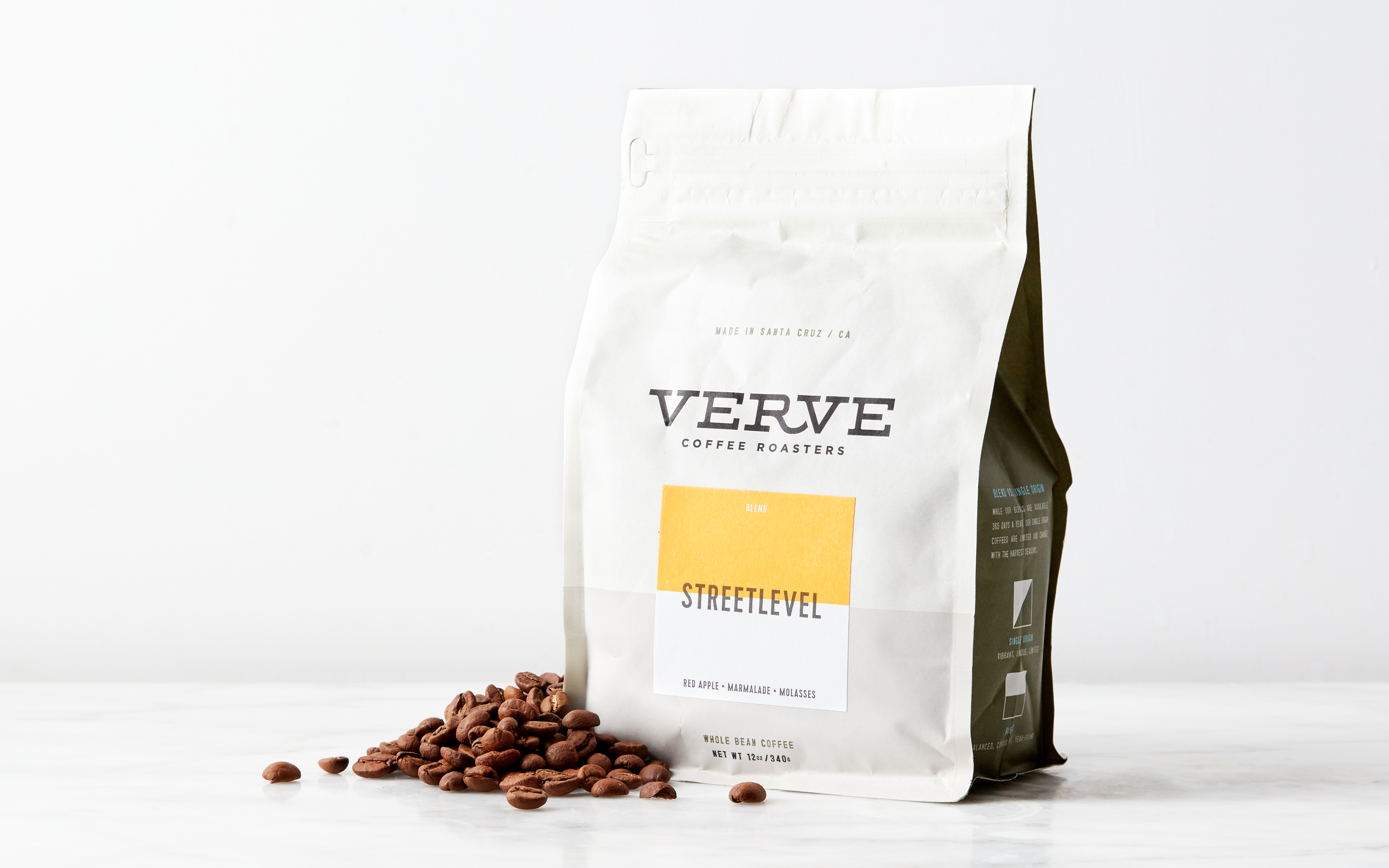 Streetlevel Blend Whole Bean Coffee 12 oz Verve Coffee Roasters