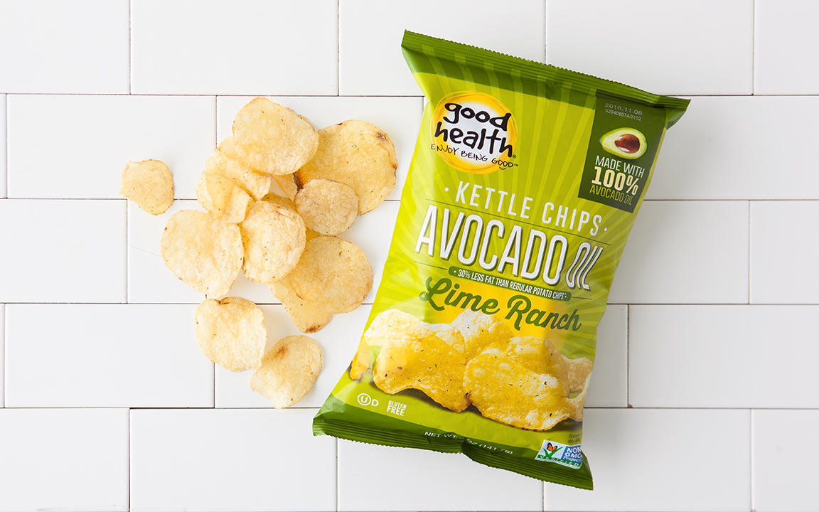 Lime Ranch Avocado Oil Kettle Chips 5 oz Good Health Snacks Good Eggs