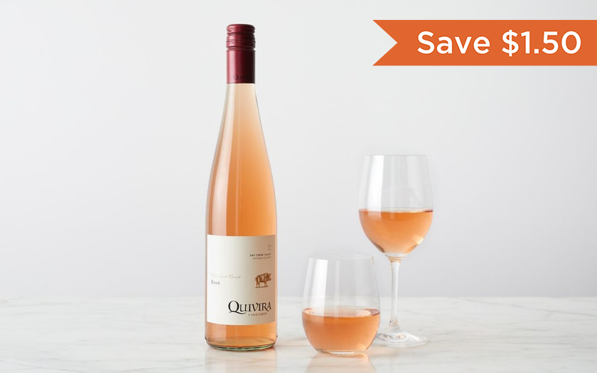 Rosé 750 ml Quivira Wine Good Eggs