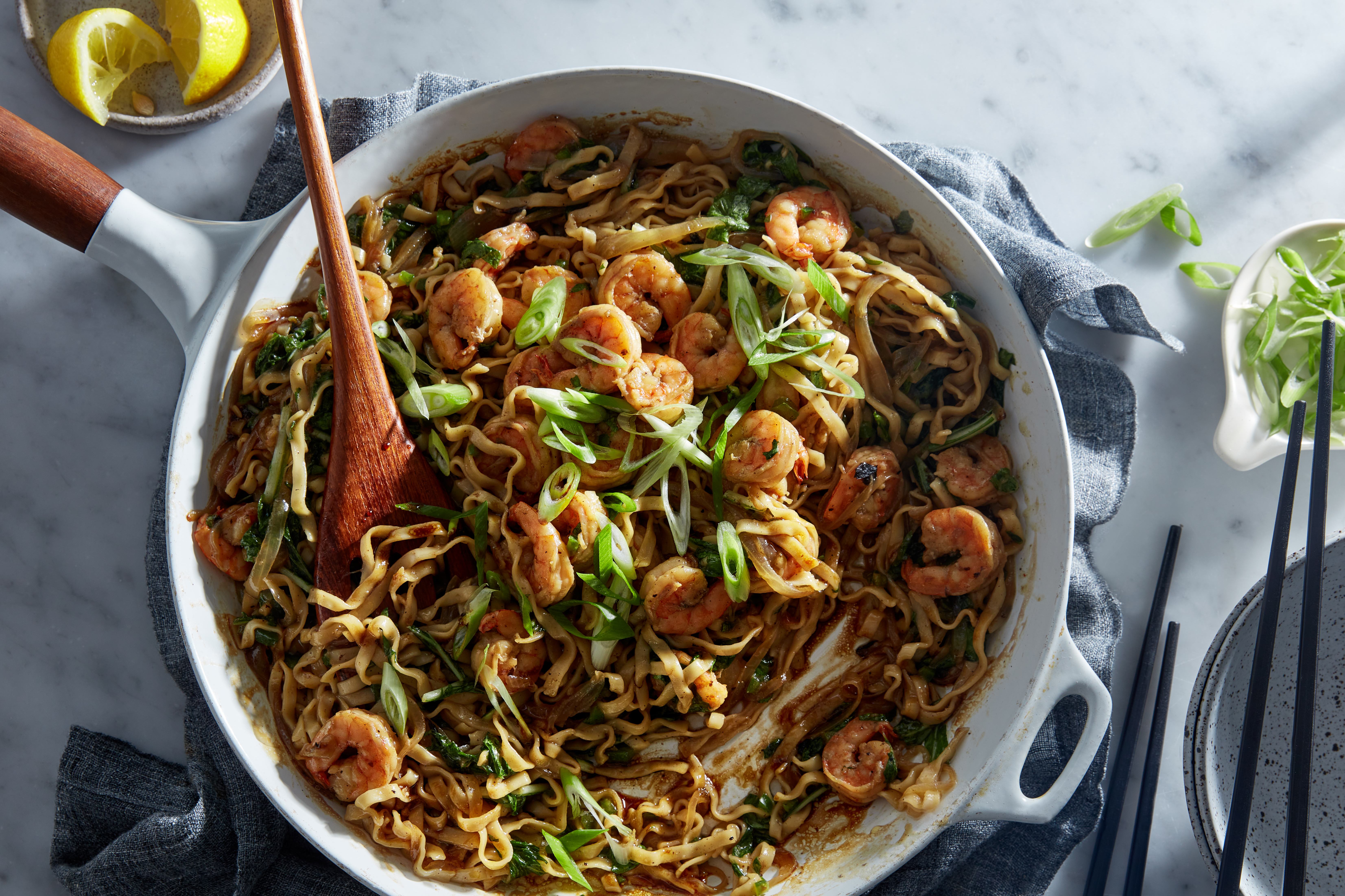 Momofuku Spicy Shrimp Noodles with Mizuna 3 servings Momofuku Good Eggs