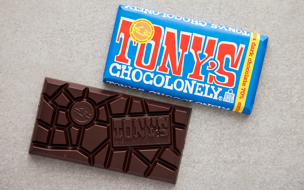 Extra Dark Chocolate Bar (70) Tony's Chocolonely SF Bay Good Eggs