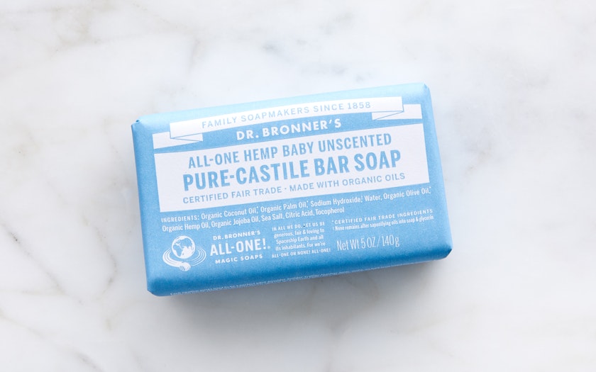Baby-Mild Pure Castille Bar Soap - Made with Organic Oils - Unscented (5  Ounces)