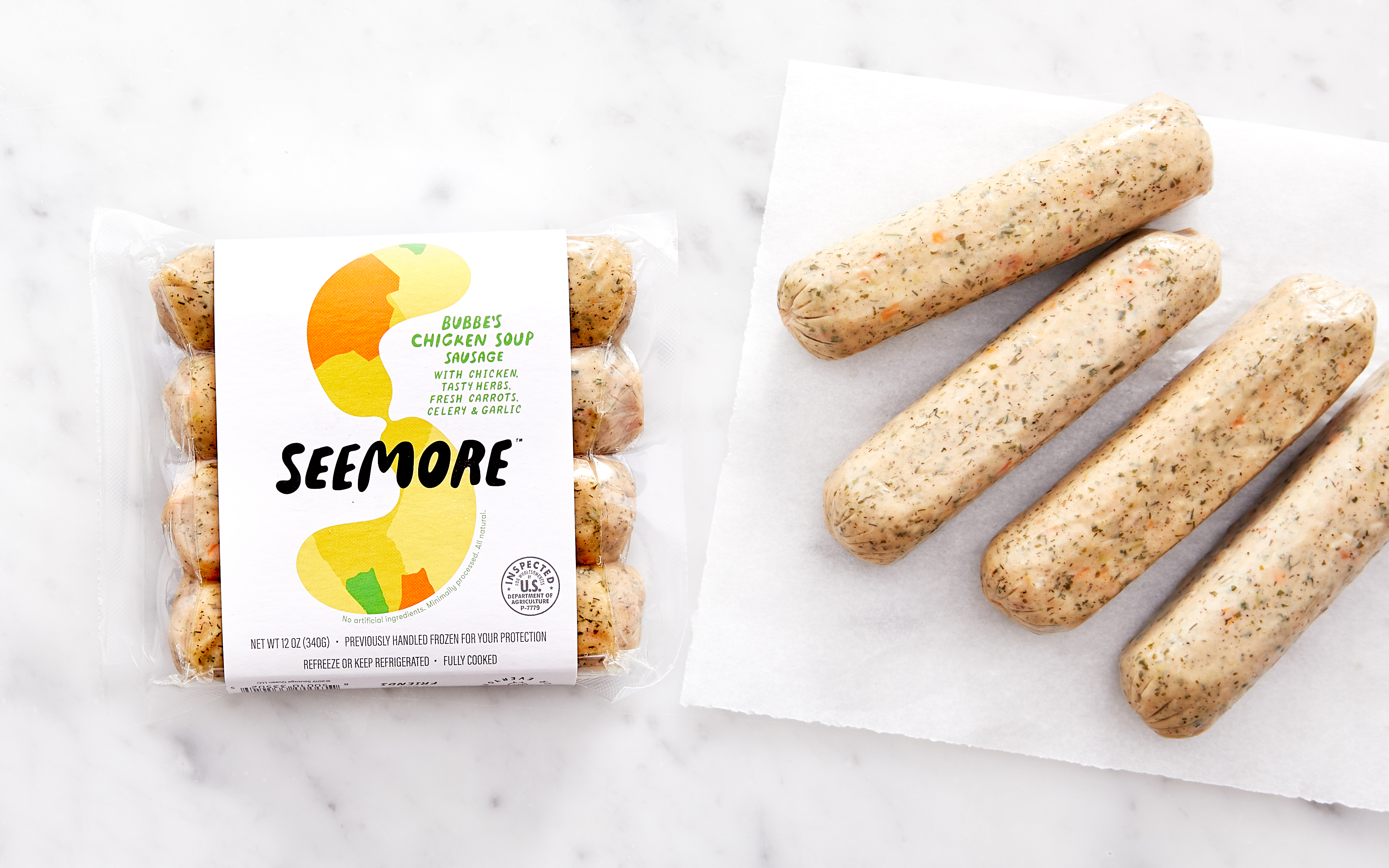 Bubbe's Chicken Soup Sausage 12 oz Seemore Meats & Veggies Good Eggs