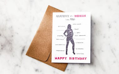 Anatomy of a Woman Card