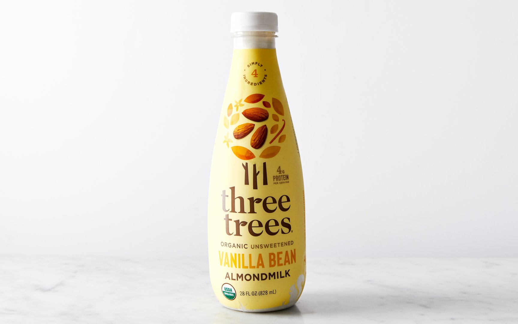 Organic Unsweetened Vanilla Almond Milk 28 fl oz Three Trees Good