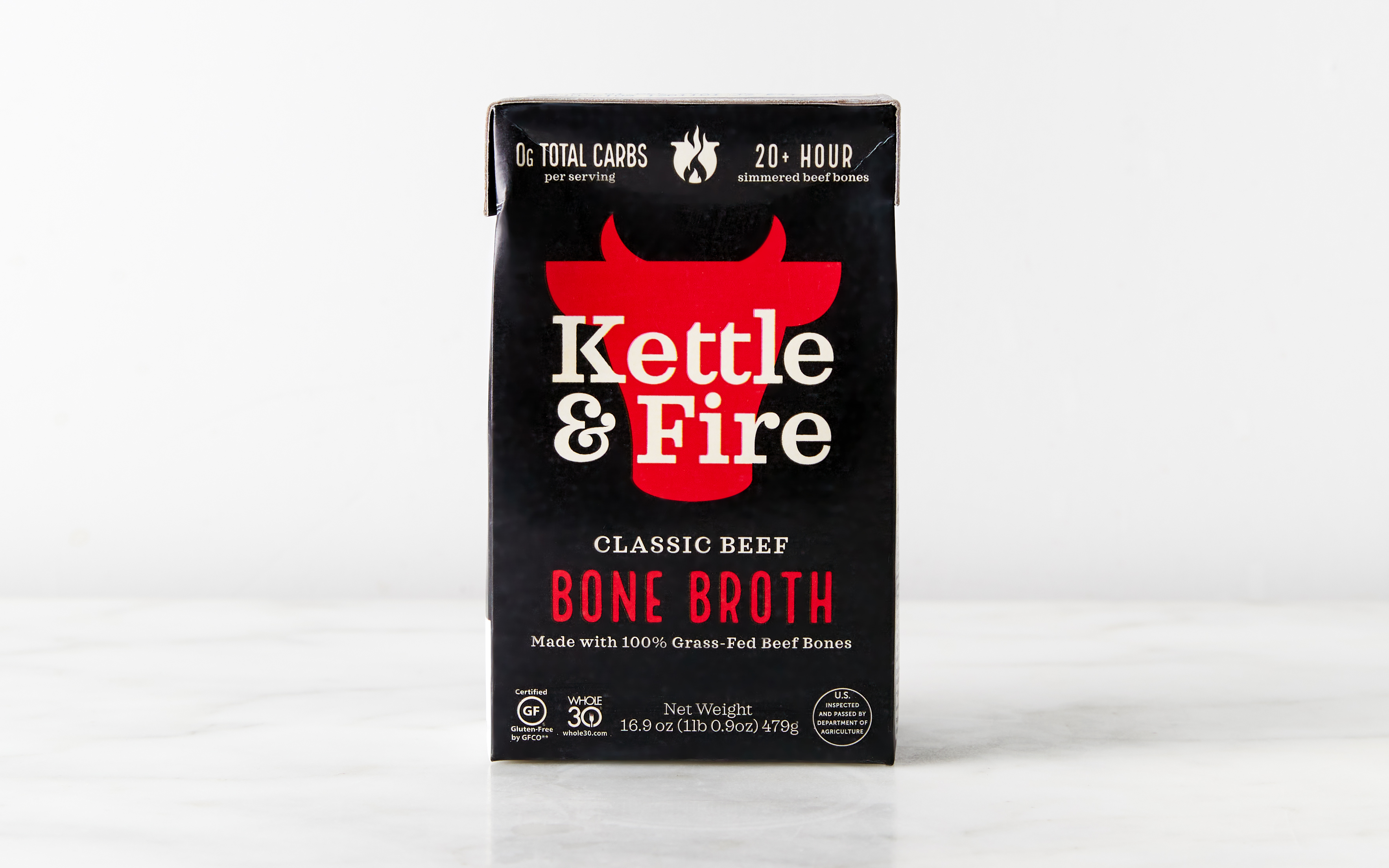 GrassFed Beef Bone Broth 16.9 oz Kettle & Fire Good Eggs