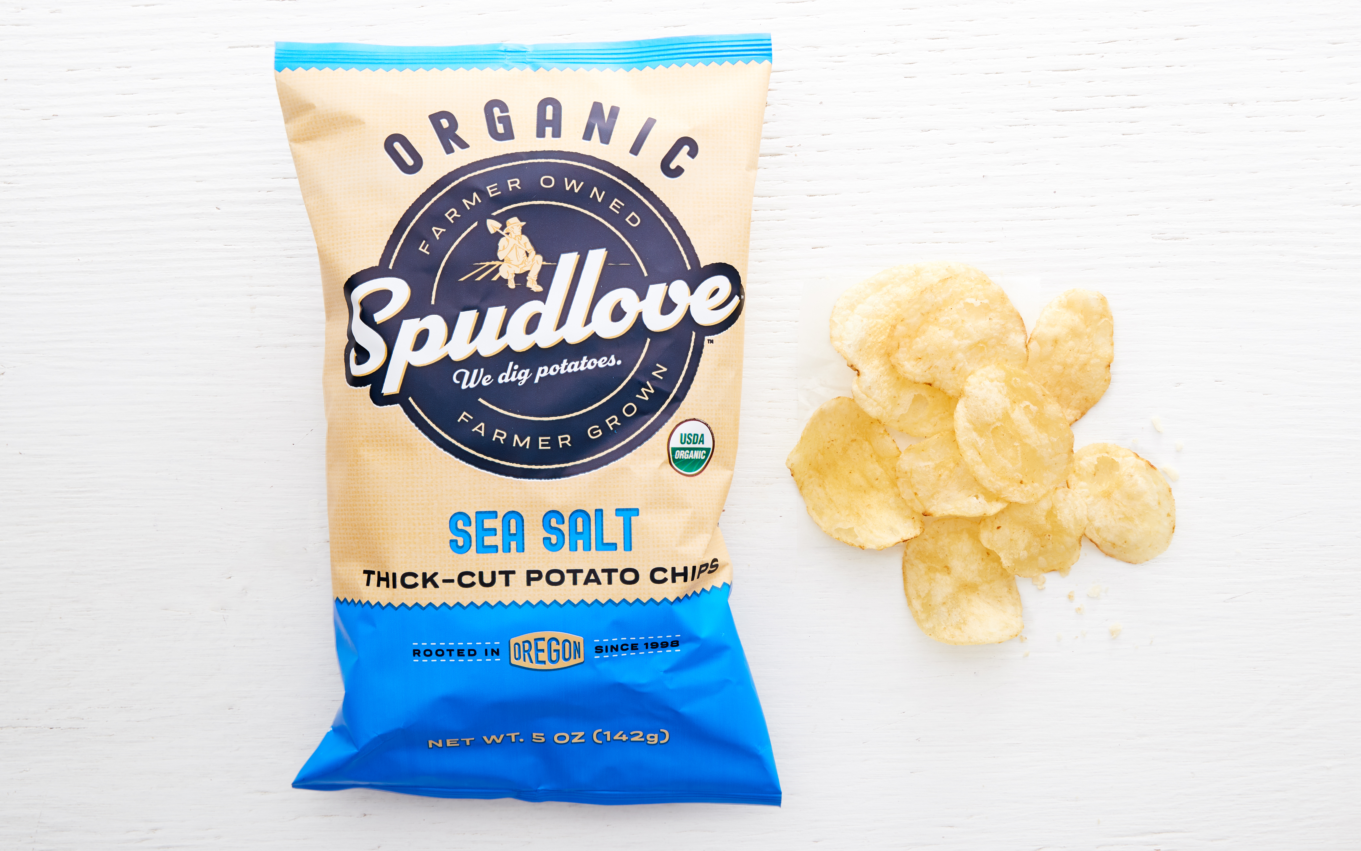 Organic Sea Salt Potato Chips 5 oz Spudlove Good Eggs