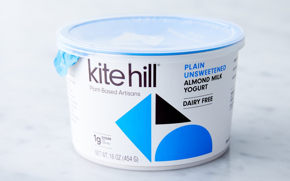 Unsweetened Plain Almond Milk Yogurt 16 oz Kite Hill Good Eggs