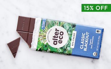 Organic Dark Blackout Chocolate Bar (85%)