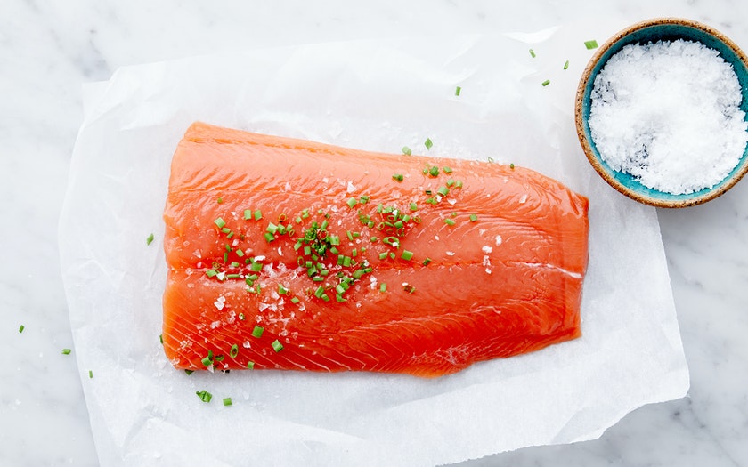 Wild Alaskan King Salmon Filet | 1 lb | Four Star Seafood 