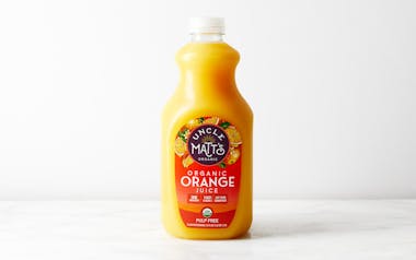 Organic Orange Juice with No Pulp