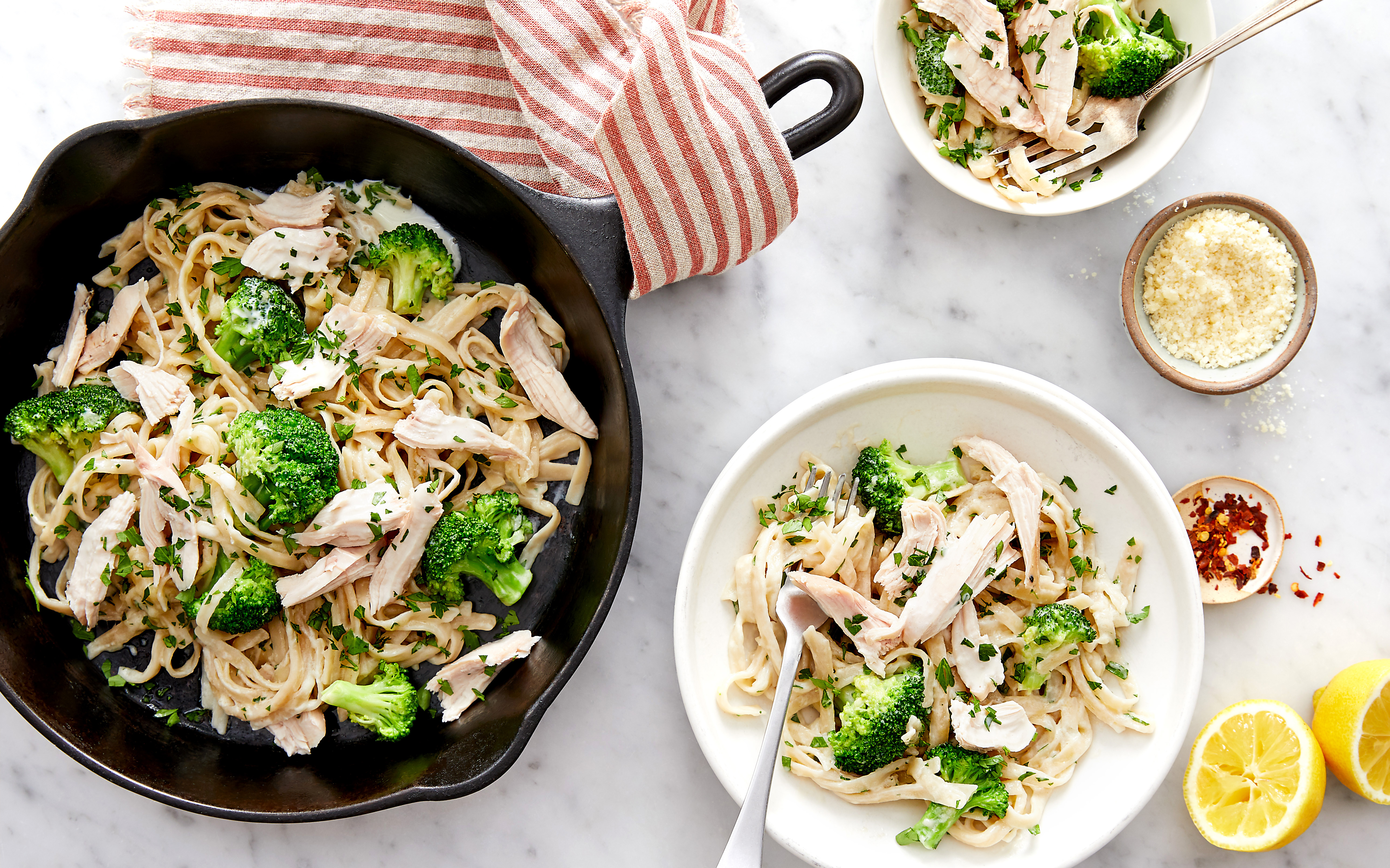 Wheat-Free Chicken Alfredo Pasta Kit servings Good Eggs Meal