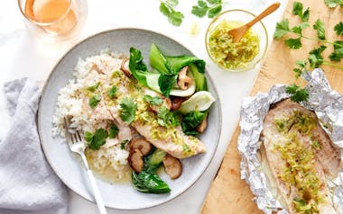 Ginger-Scallion Fish Foil Packets