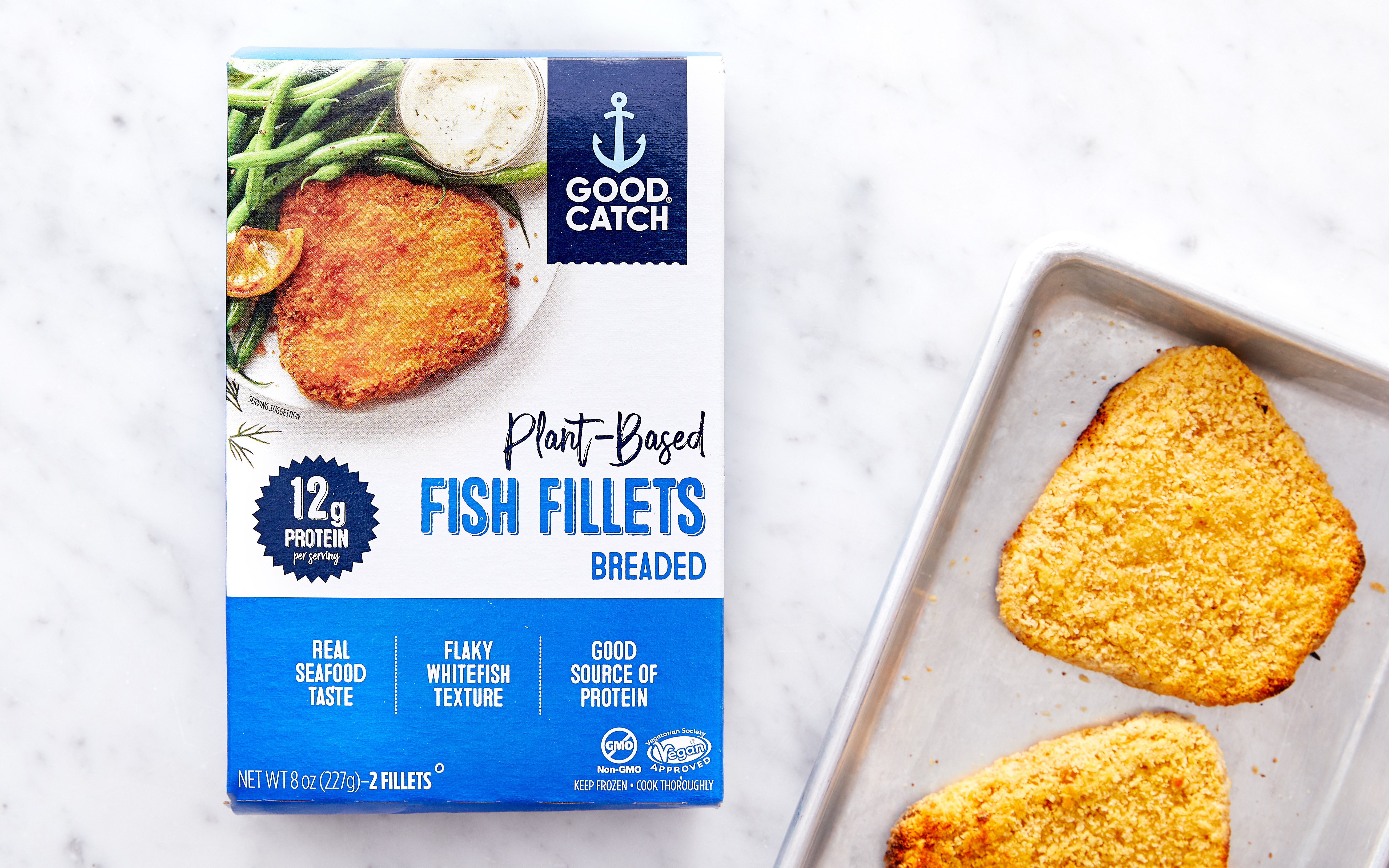 PlantBased Breaded Fish Fillets Good Catch Good Eggs