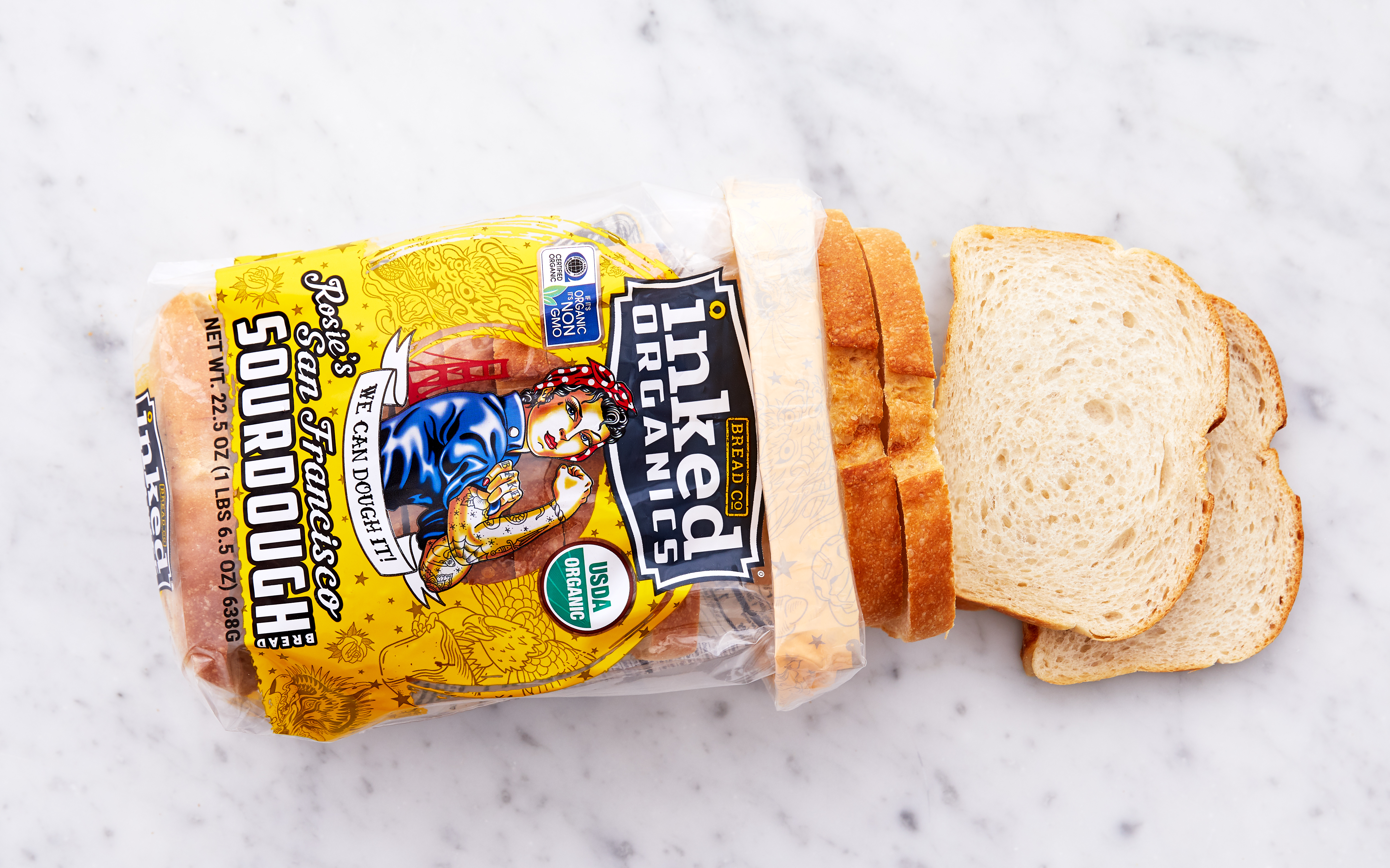 Organic San Francisco Sourdough Bread 22.5 oz Inked Organics Good