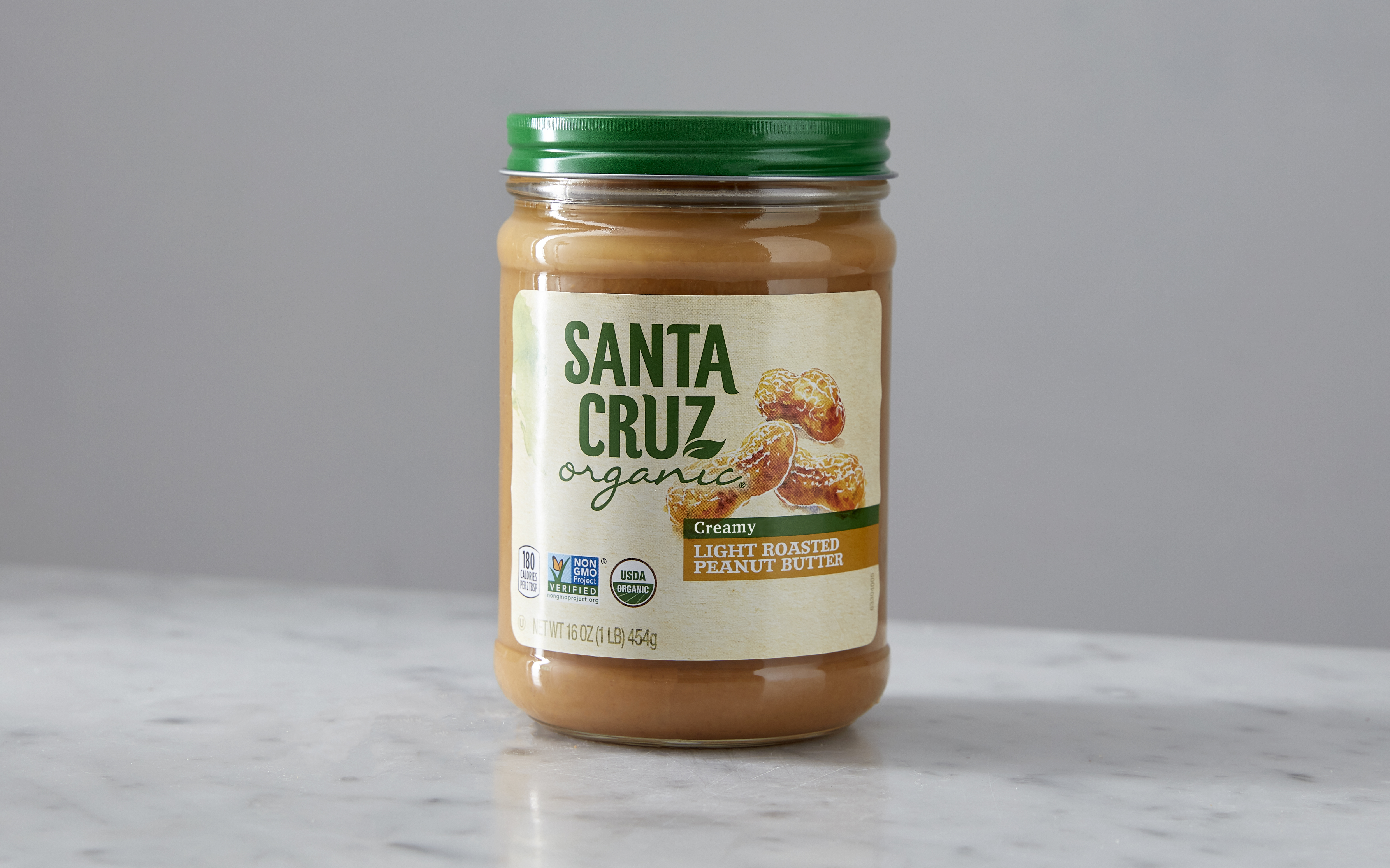 Organic Light Roast Creamy Peanut Butter 16 oz Santa Cruz