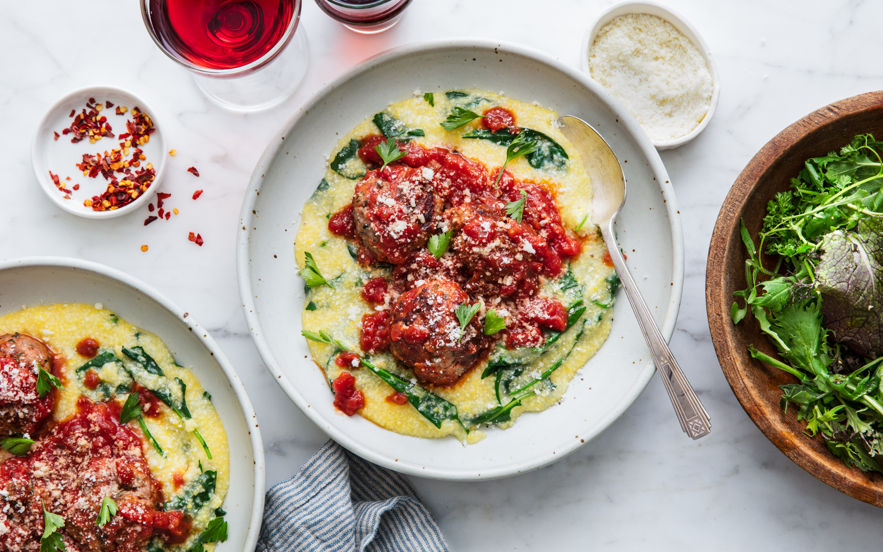 Meatballs with Polenta servings Good Eggs Meal Kits Good Eggs