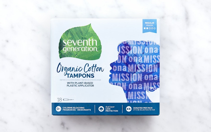 Organic Cotton Tampons with Plastic Applicator