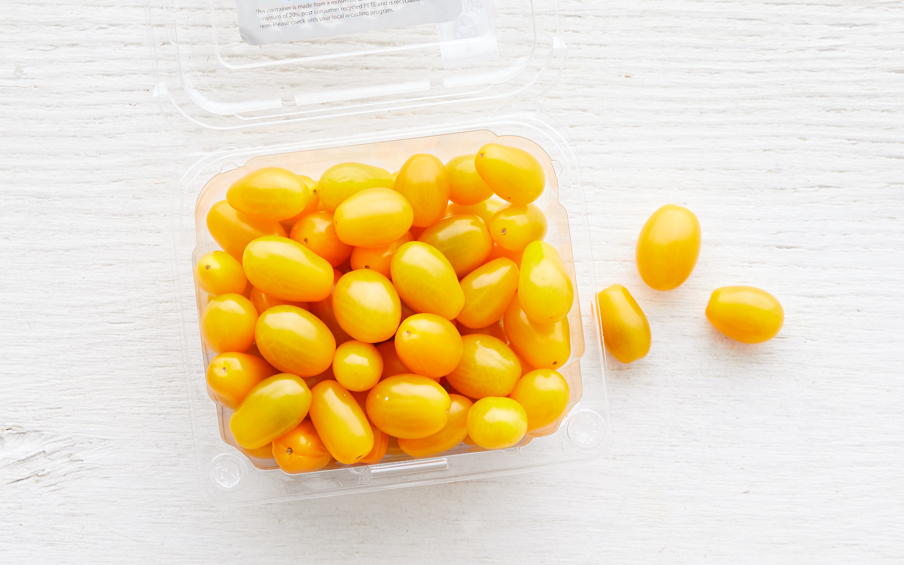 Organic & Fair Trade Honey Bunch Golden Grape Tomatoes (Mexico) 1 pint Del Cabo Cooperative