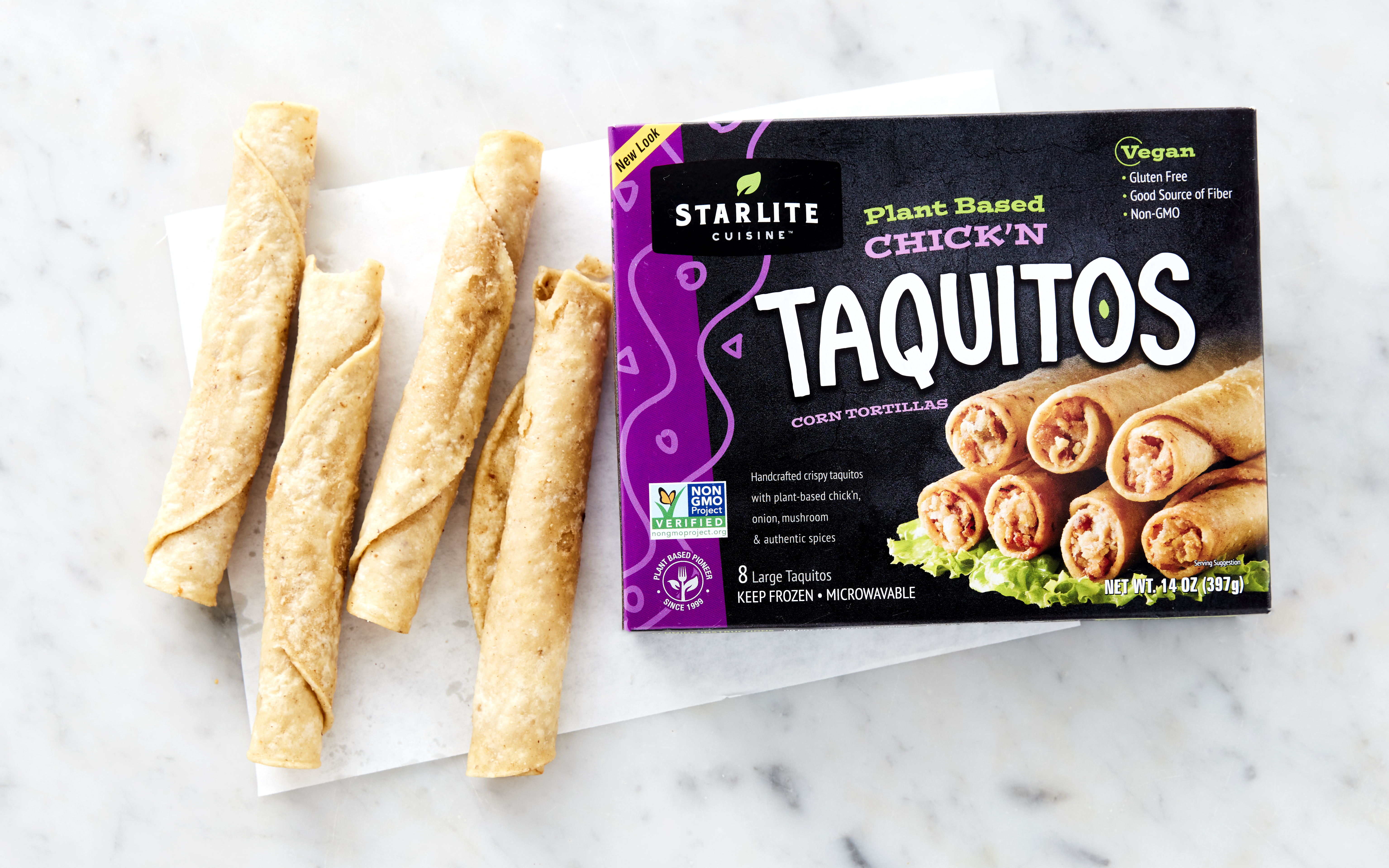 PlantBased Chick'n Taquitos 14 oz Starlite Cuisine Good Eggs