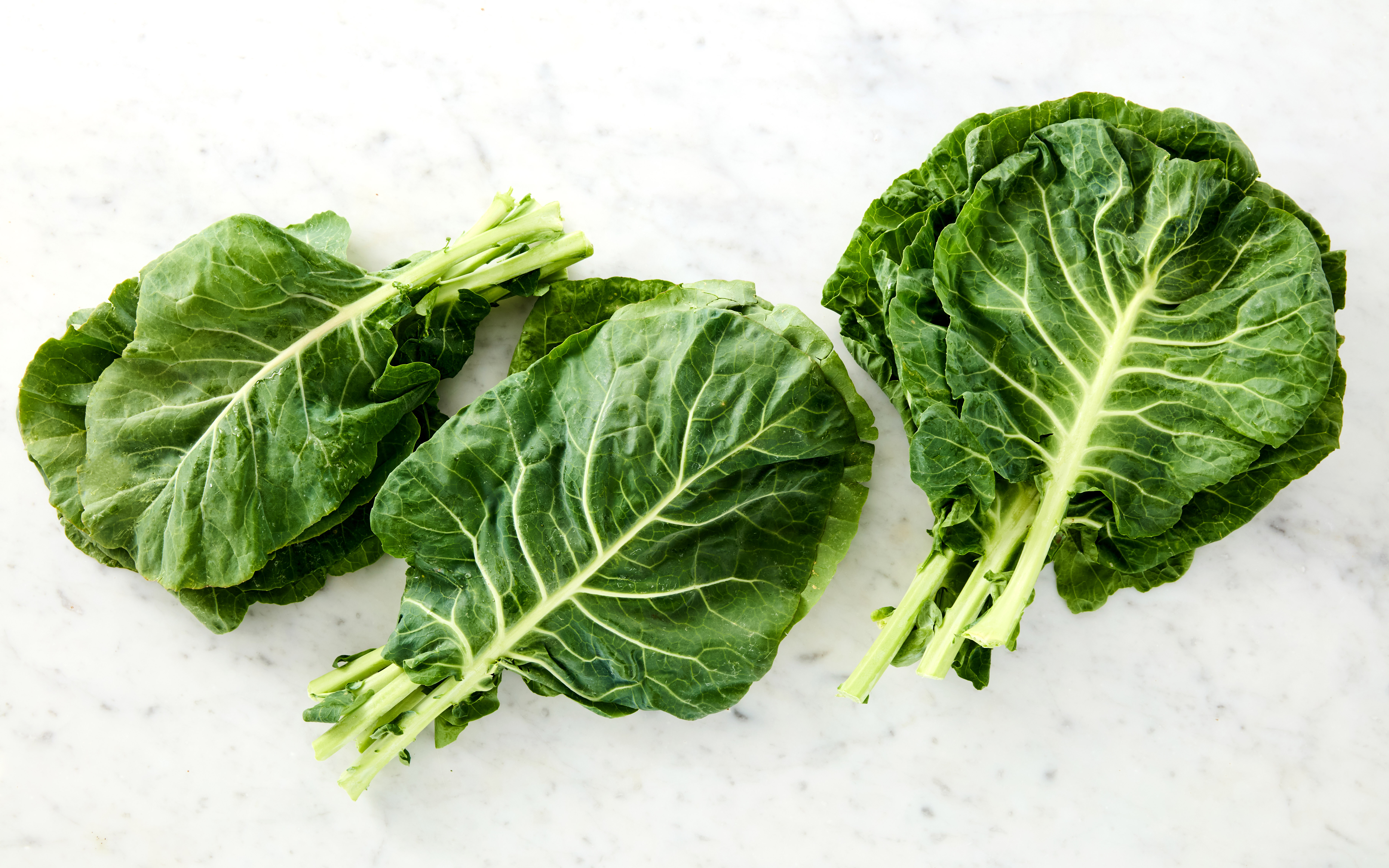 Fresh bunch of collard greens