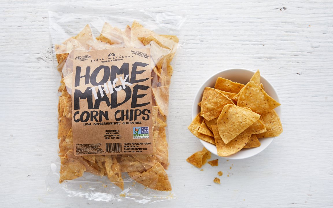 Thick Corn Tortilla Chips 12 oz Sabor Mexicano Good Eggs