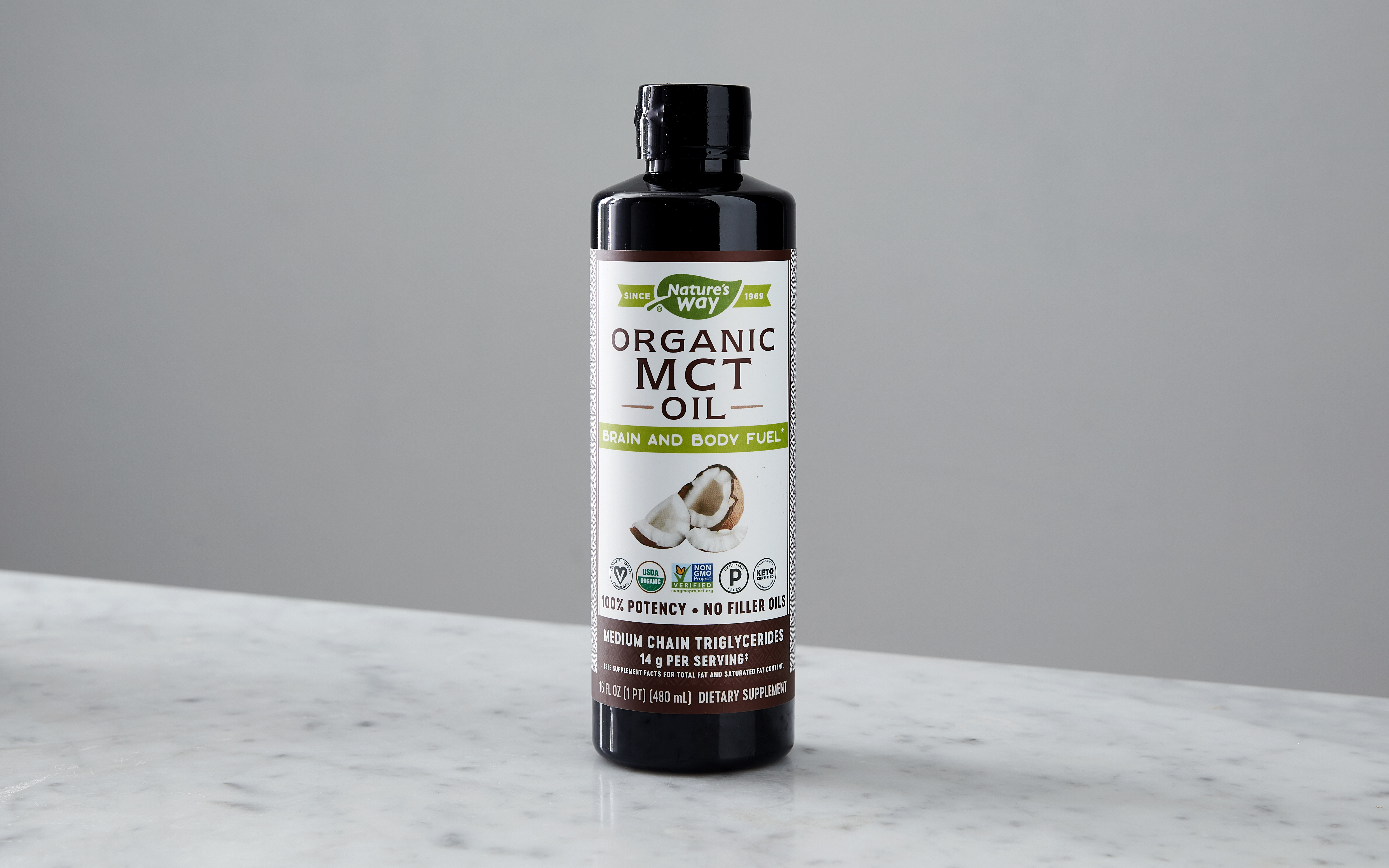 Organic MCT Oil | 16 fl oz | Nature's Way | Good Eggs