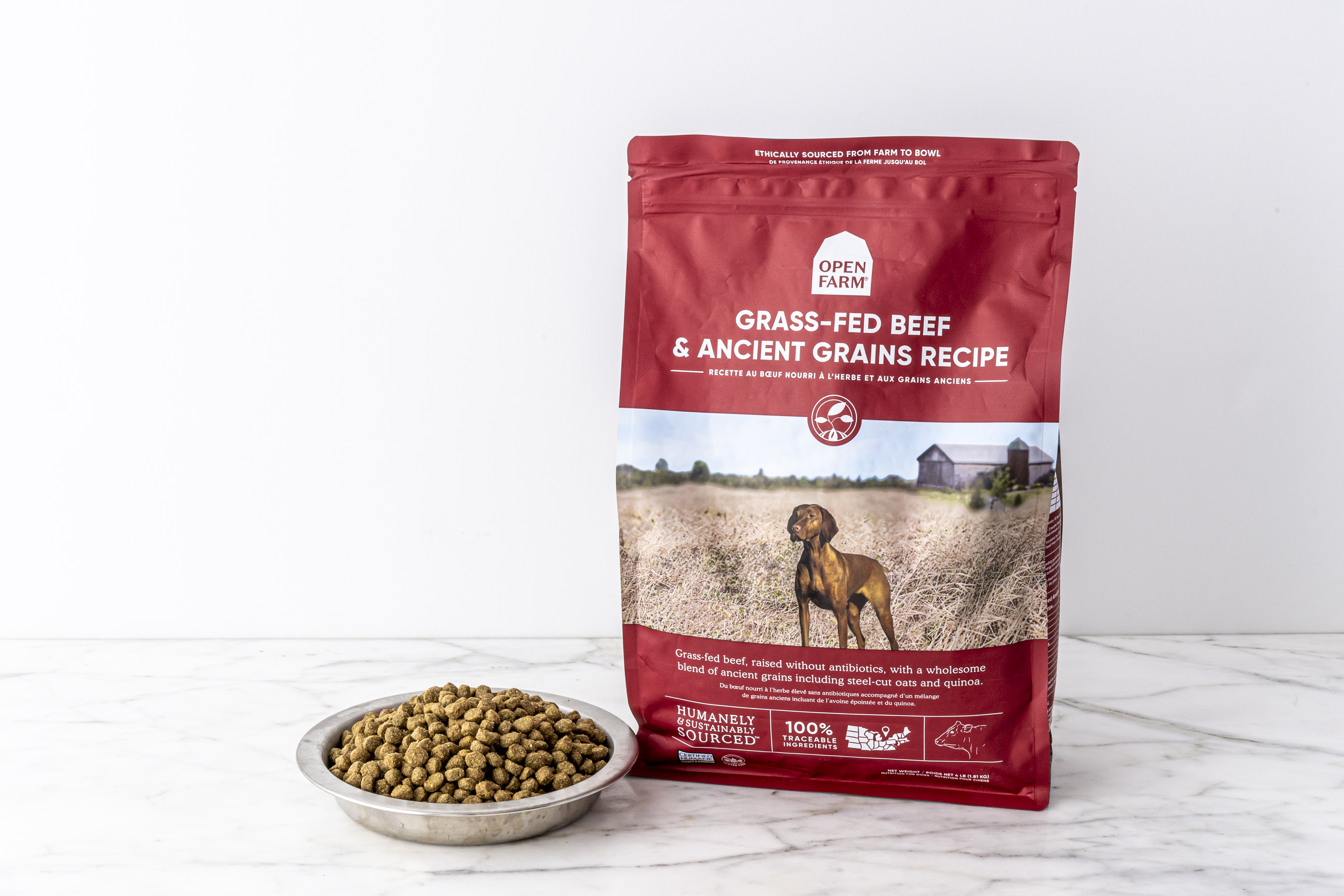 Grass Fed Beef Ancient Grains Recipe Dry Dog Food Open Farm