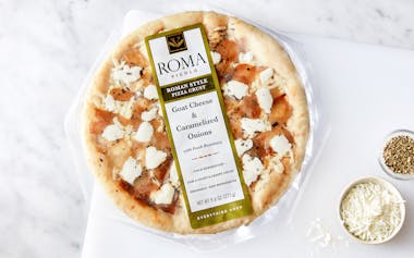 Goat Cheese & Caramelized Onions Roman Style Crust Pizza