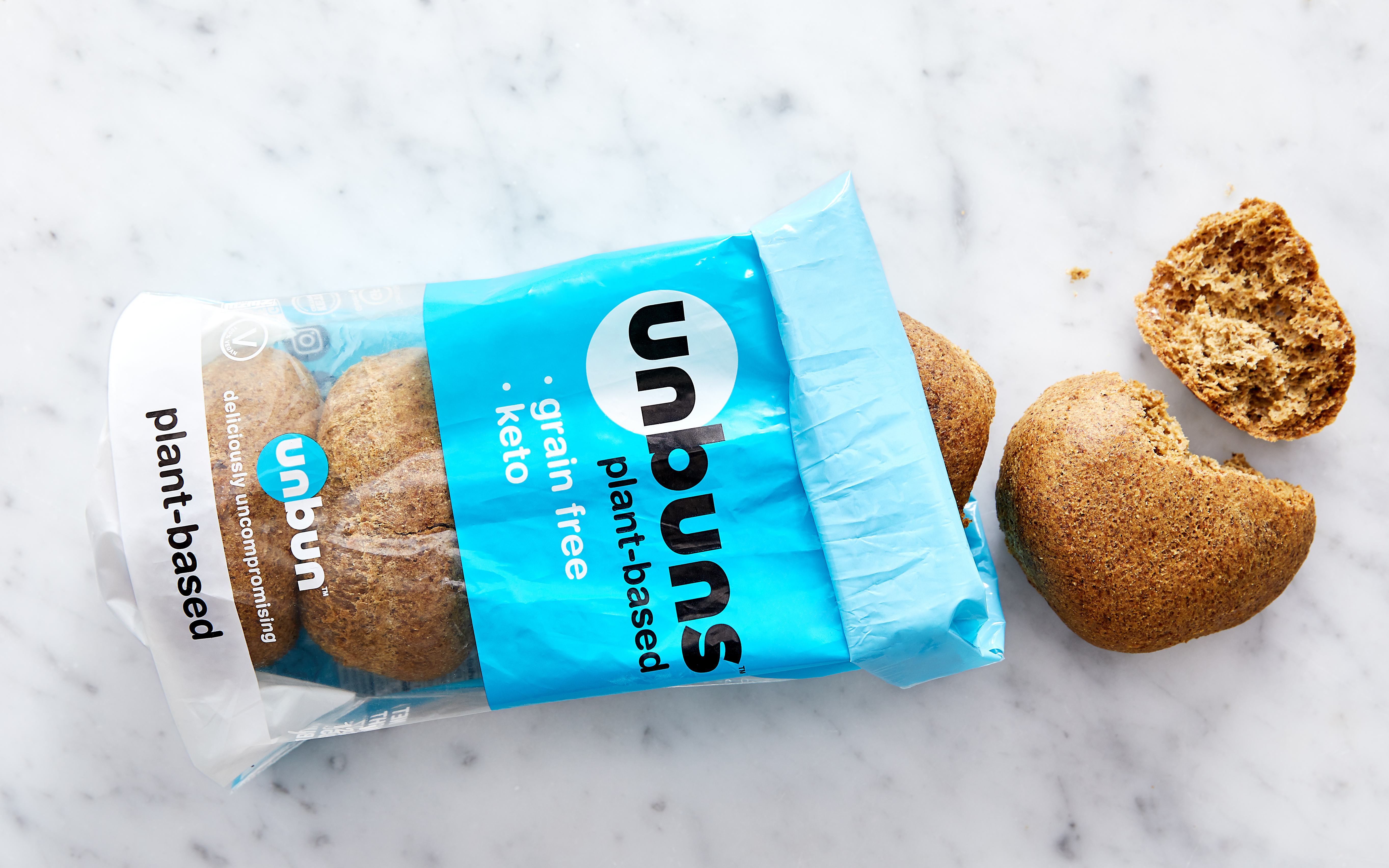 PlantBased Keto Burger Buns 12.35 oz Unbun Foods Good Eggs