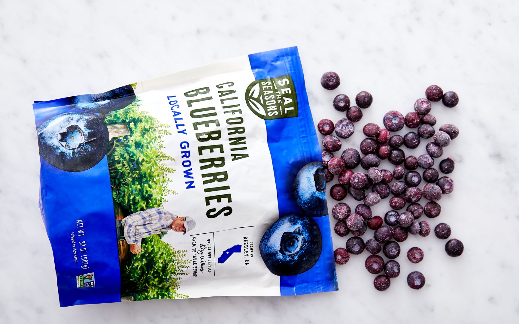 California Frozen Blueberries 32 oz Seal the Seasons Good Eggs