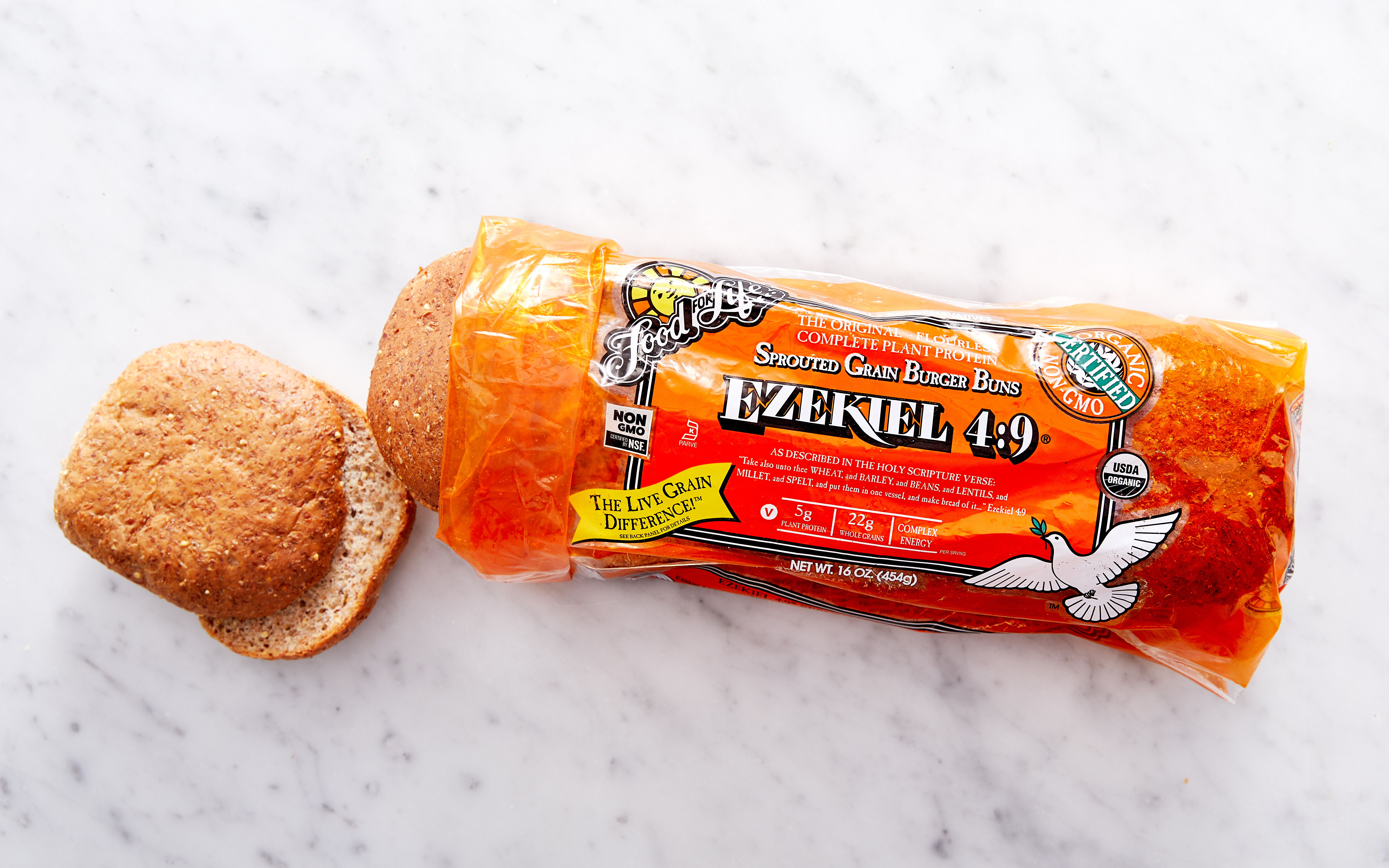 Ezekiel 49 Sprouted Whole Grain Burger Buns 16 oz Ezekiel 49 by