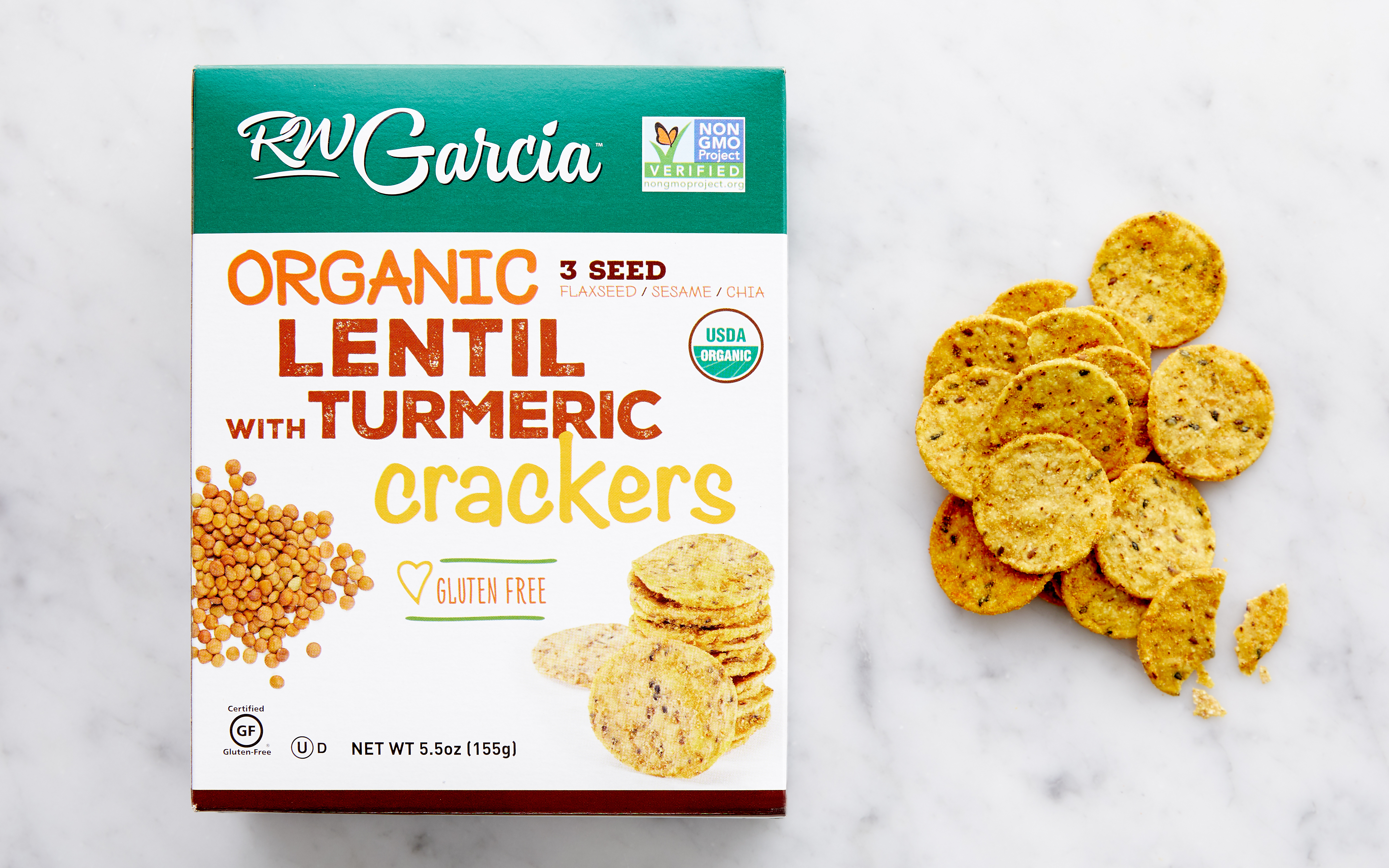 Organic Lentil & Turmeric Crackers RW Garcia SF Bay Good Eggs