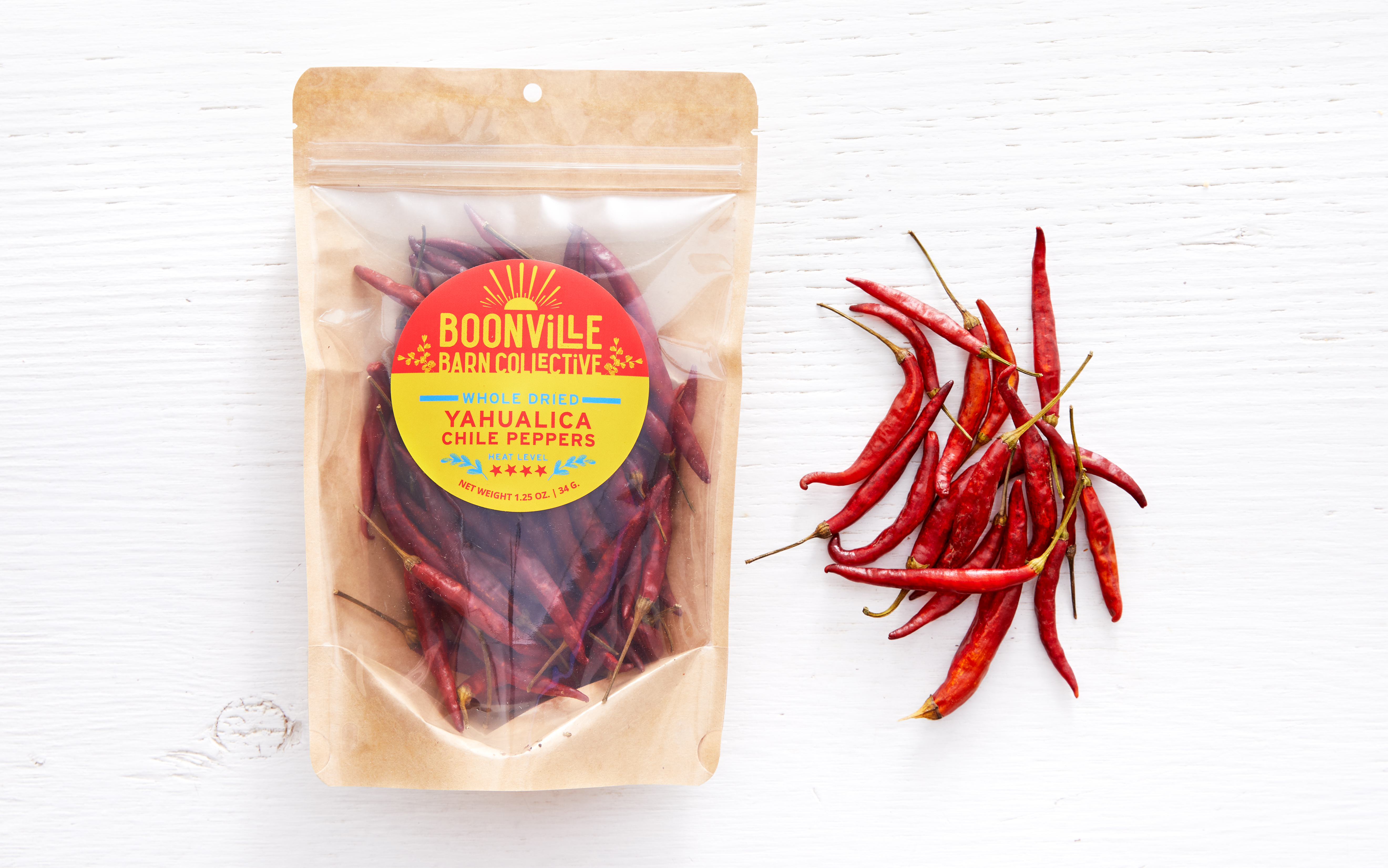Whole Dried Yahualica Chile Peppers 1.25 oz Boonville Barn