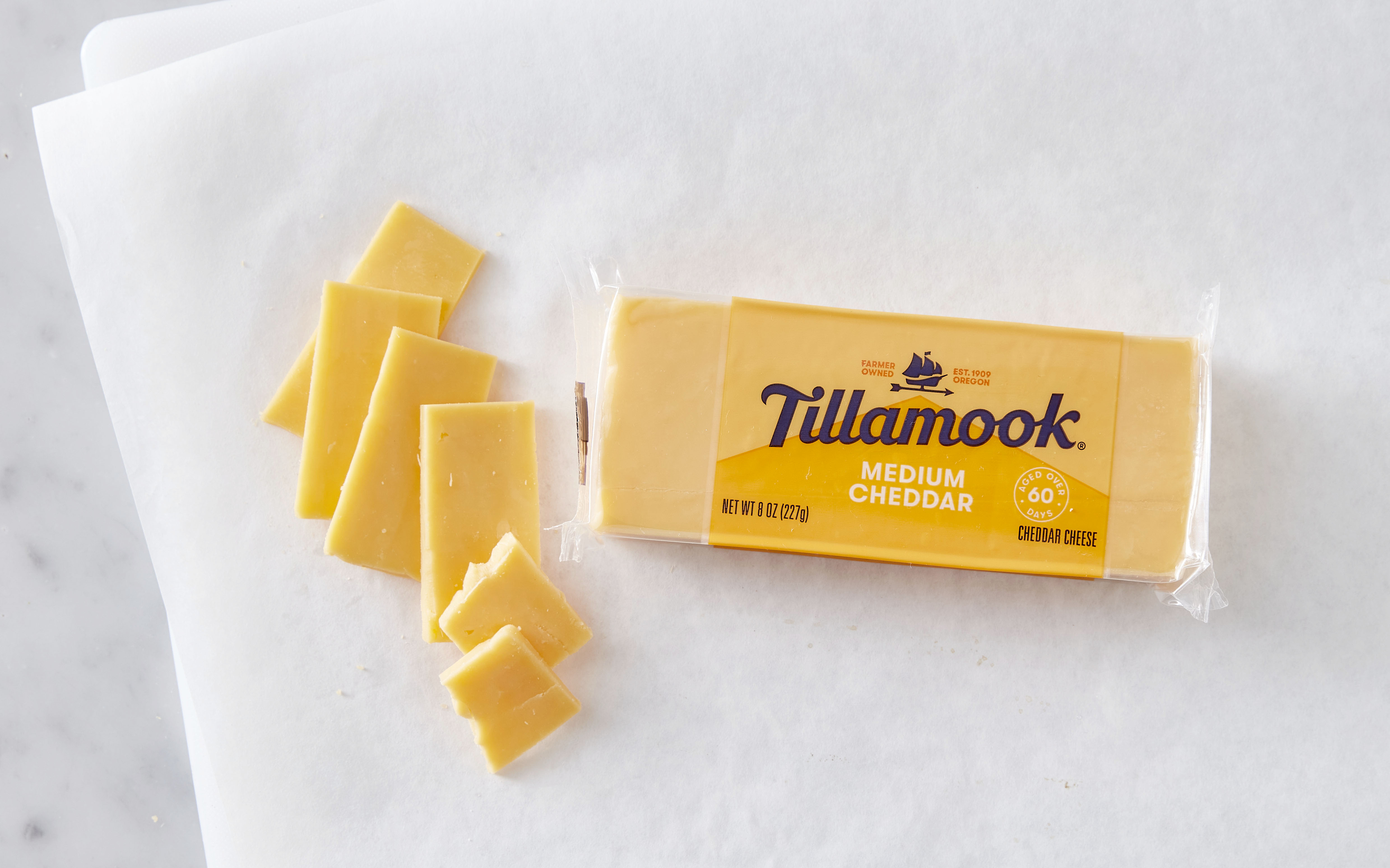 Medium Cheddar Cheese Block 8 oz Tillamook Good Eggs